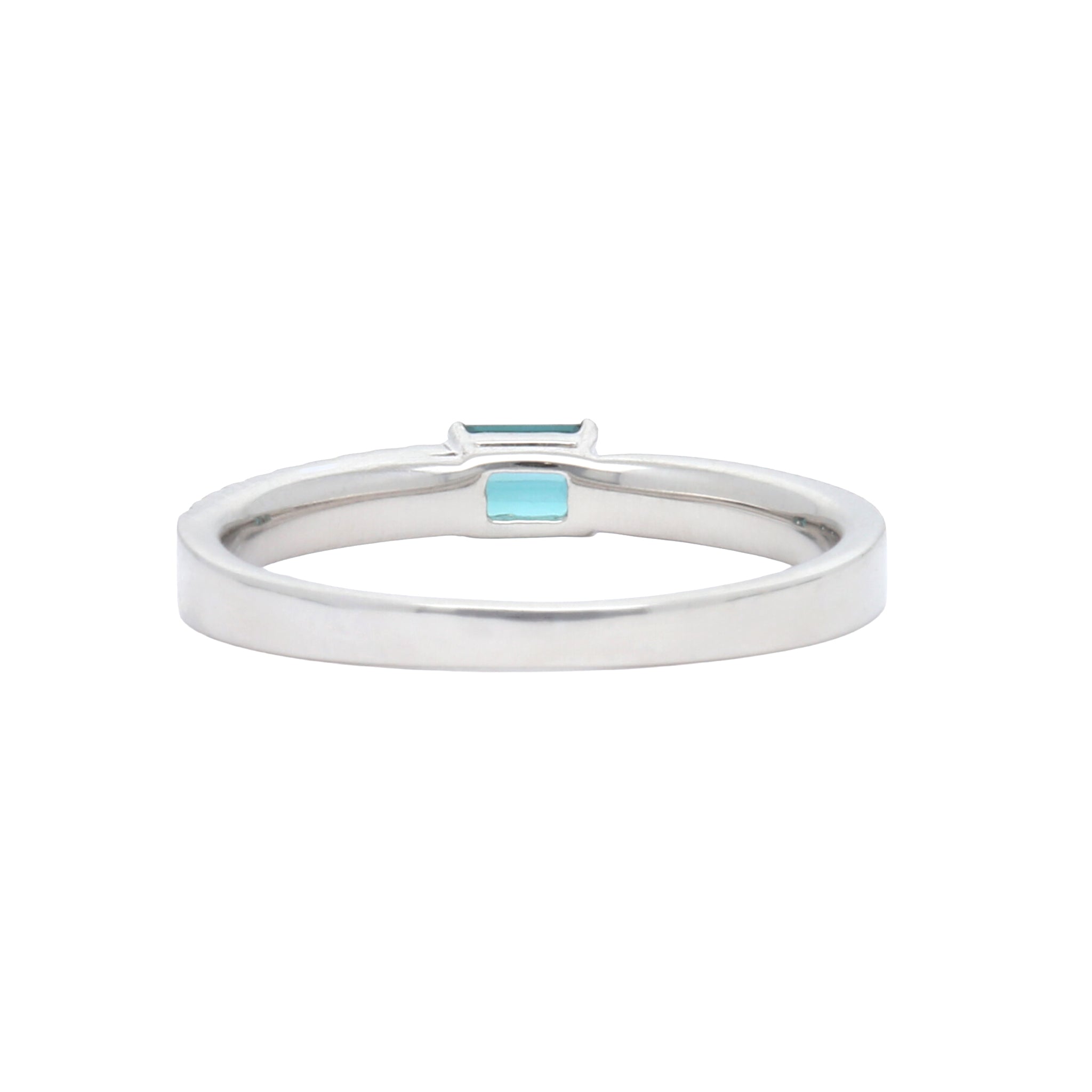 【限定2点】インディゴライト/ダイヤモンド プラチナリング(10月誕生石/鑑別書付)《26A00801》