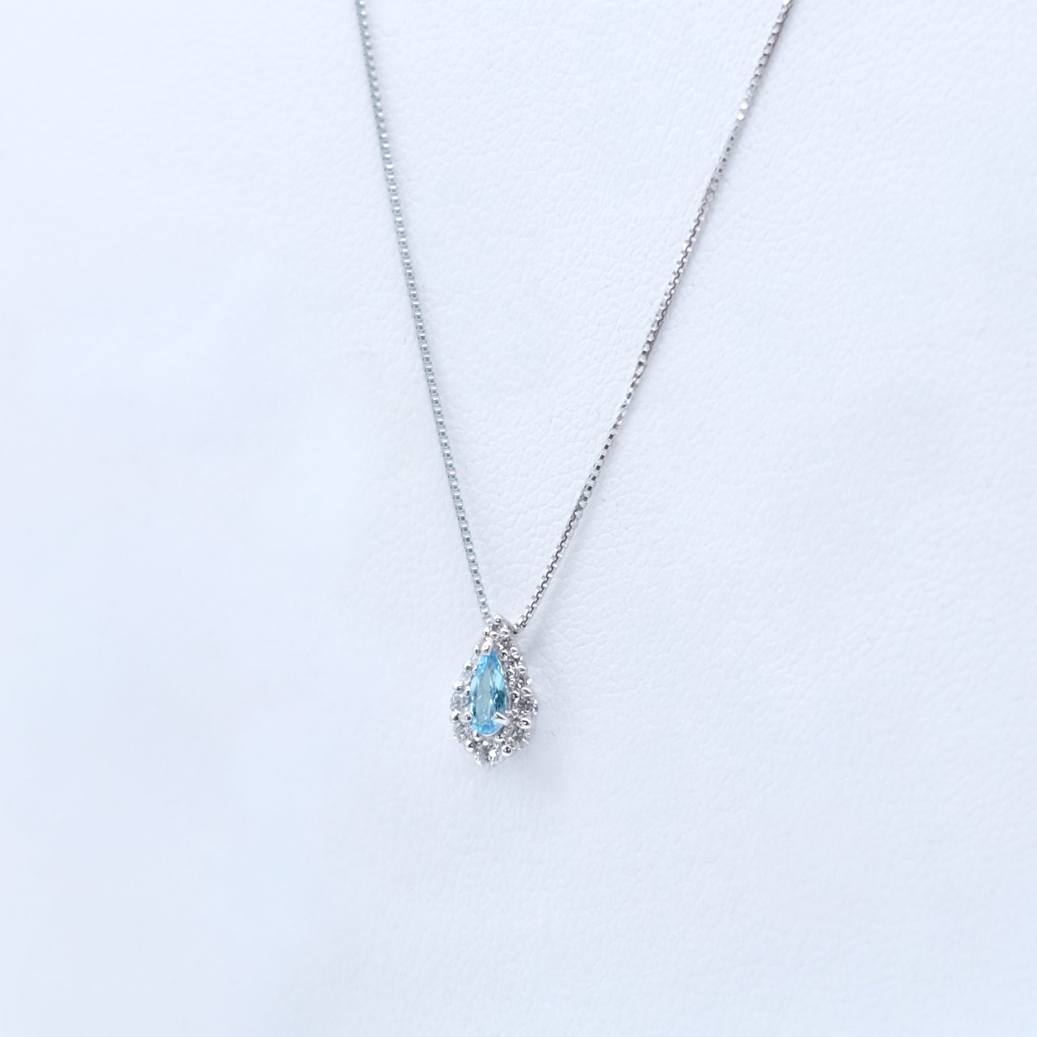 【限定3点】パライバトルマリン/ダイヤモンド プラチナネックレス(10月誕生石/鑑別書付)《26A00804》