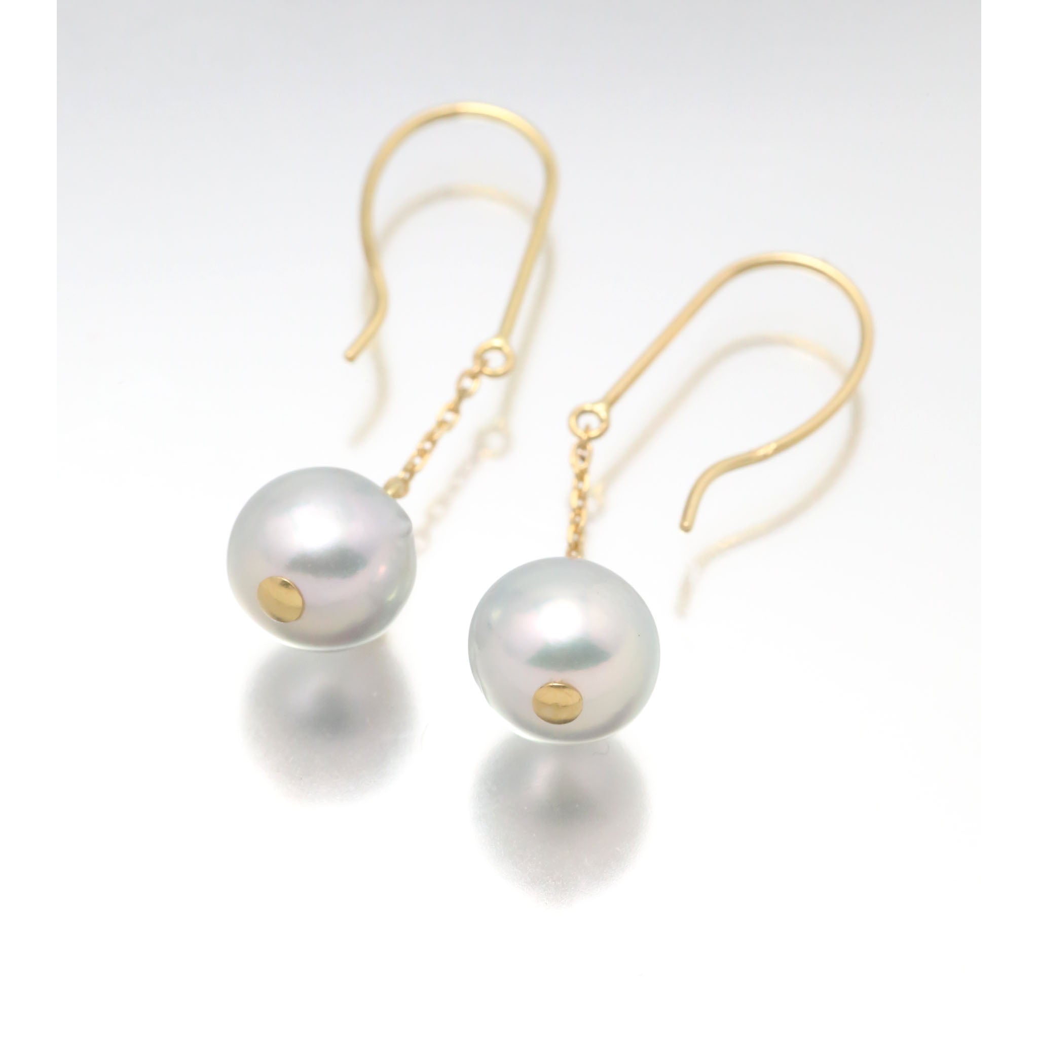 【限定9点】パール K18ピアス(アコヤ真珠/ナチュラルブルー系/6月誕生石)《26A01002》