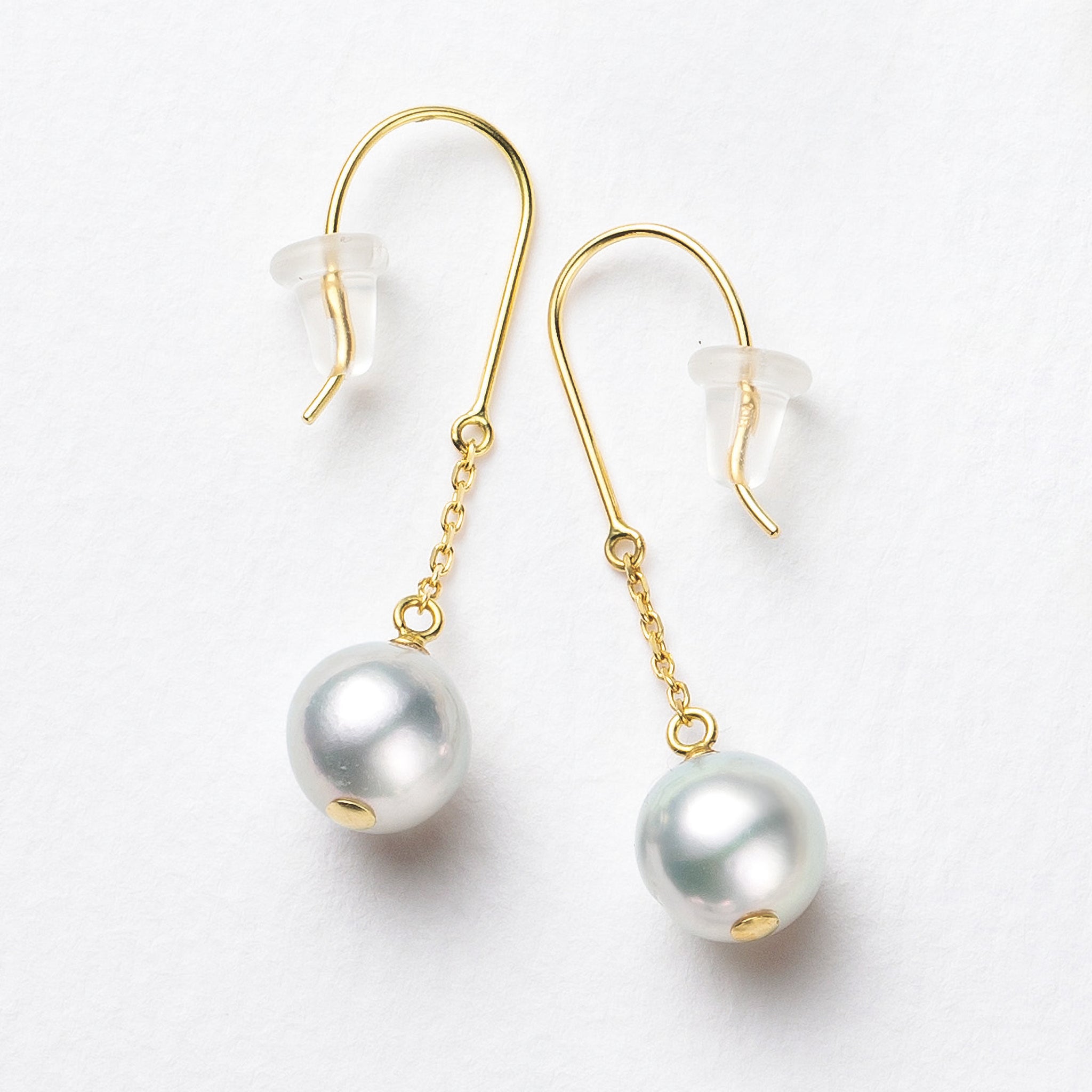 【限定9点】パール K18ピアス(アコヤ真珠/ナチュラルブルー系/6月誕生石)《26A01002》