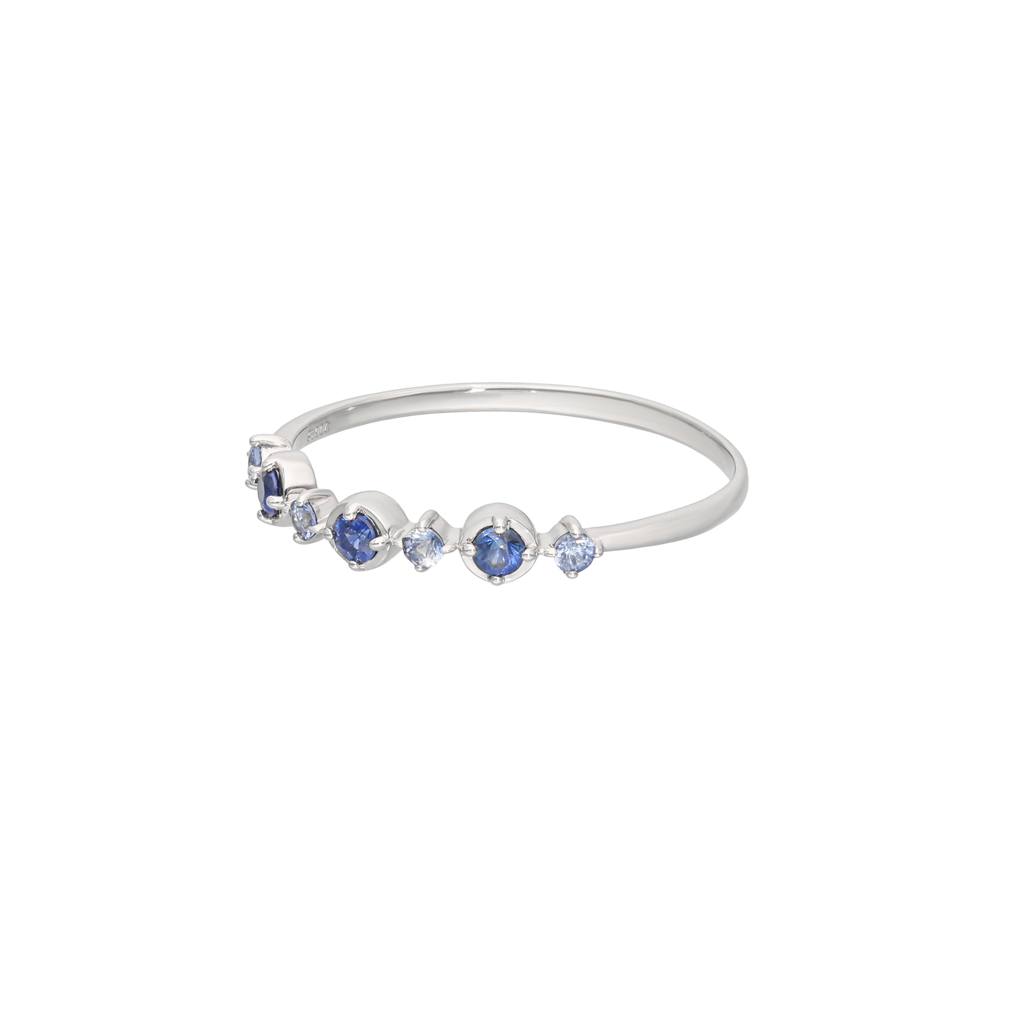 サファイア プラチナリング(9月誕生石)《26A01008》