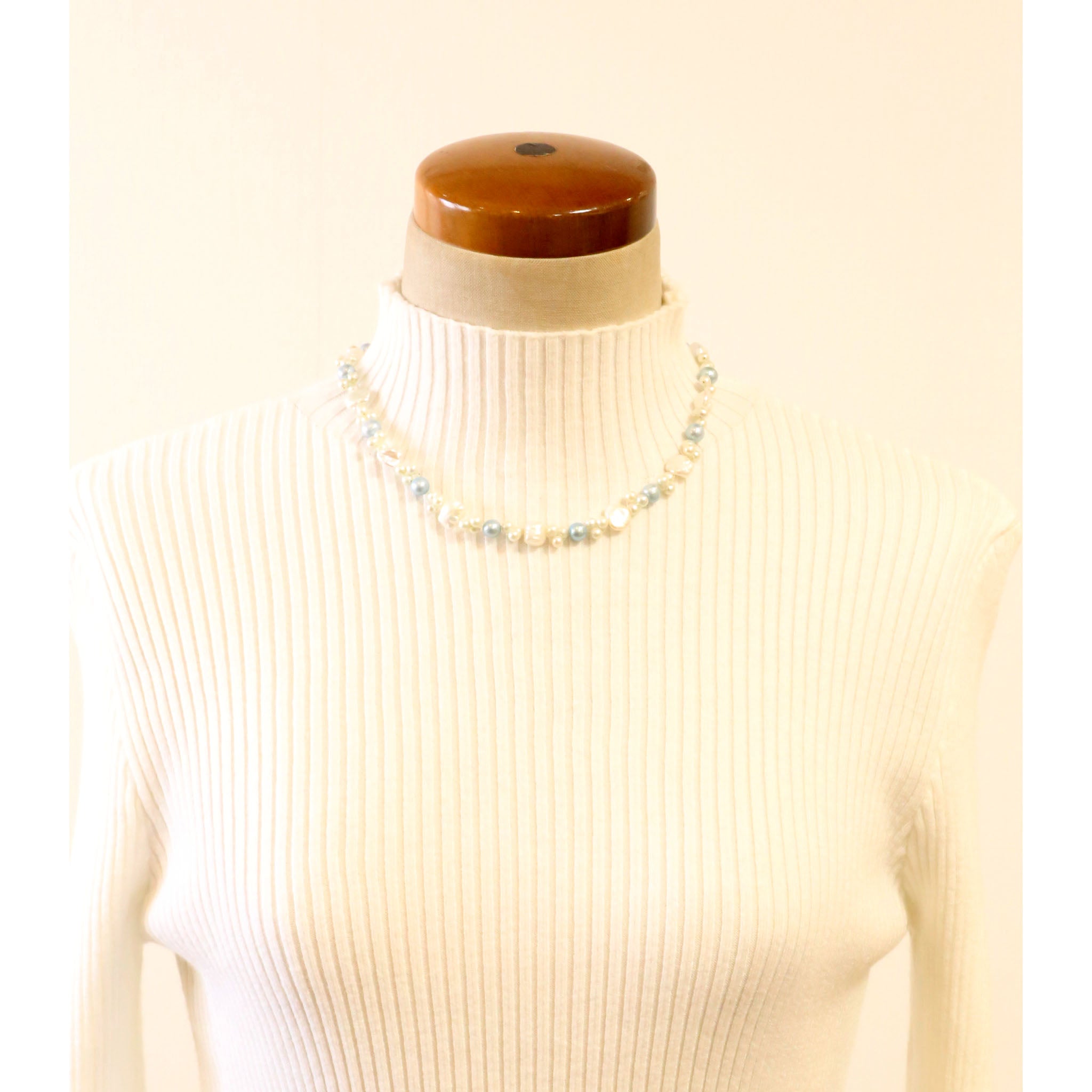 パール ネックレス(淡水真珠/バロック/6月誕生石)《26A01009》