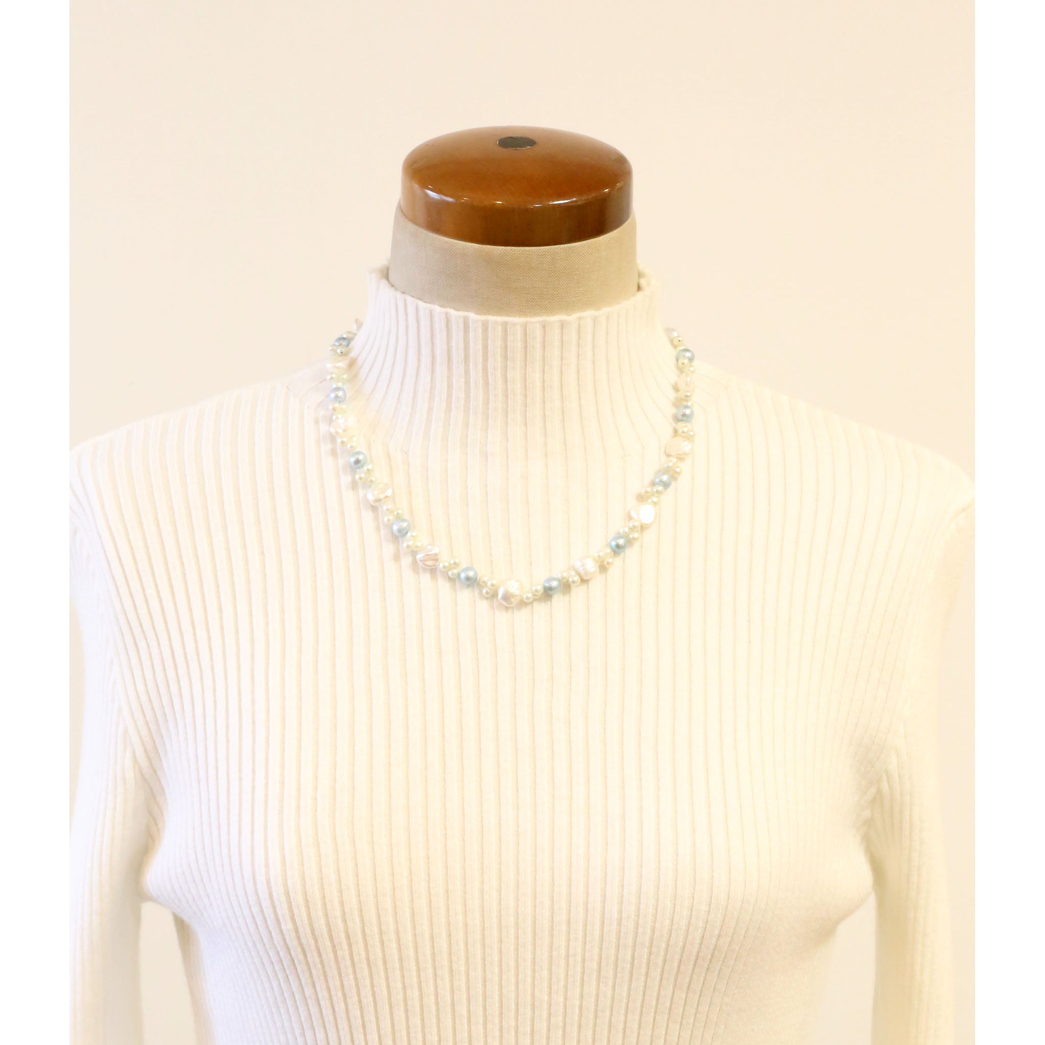 パール ネックレス(淡水真珠/バロック/6月誕生石)《26A01009》