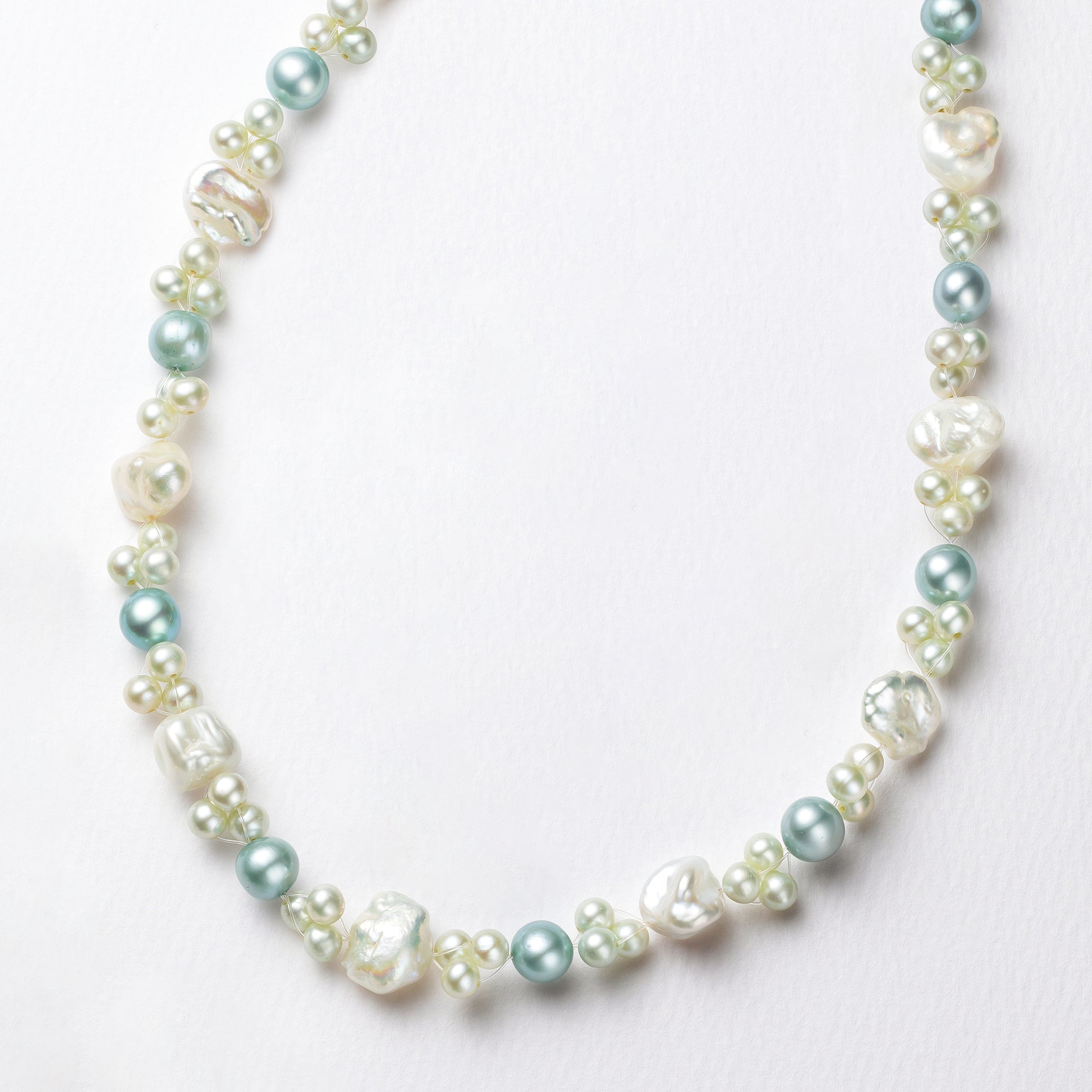 パール ネックレス(淡水真珠/バロック/6月誕生石)《26A01009》