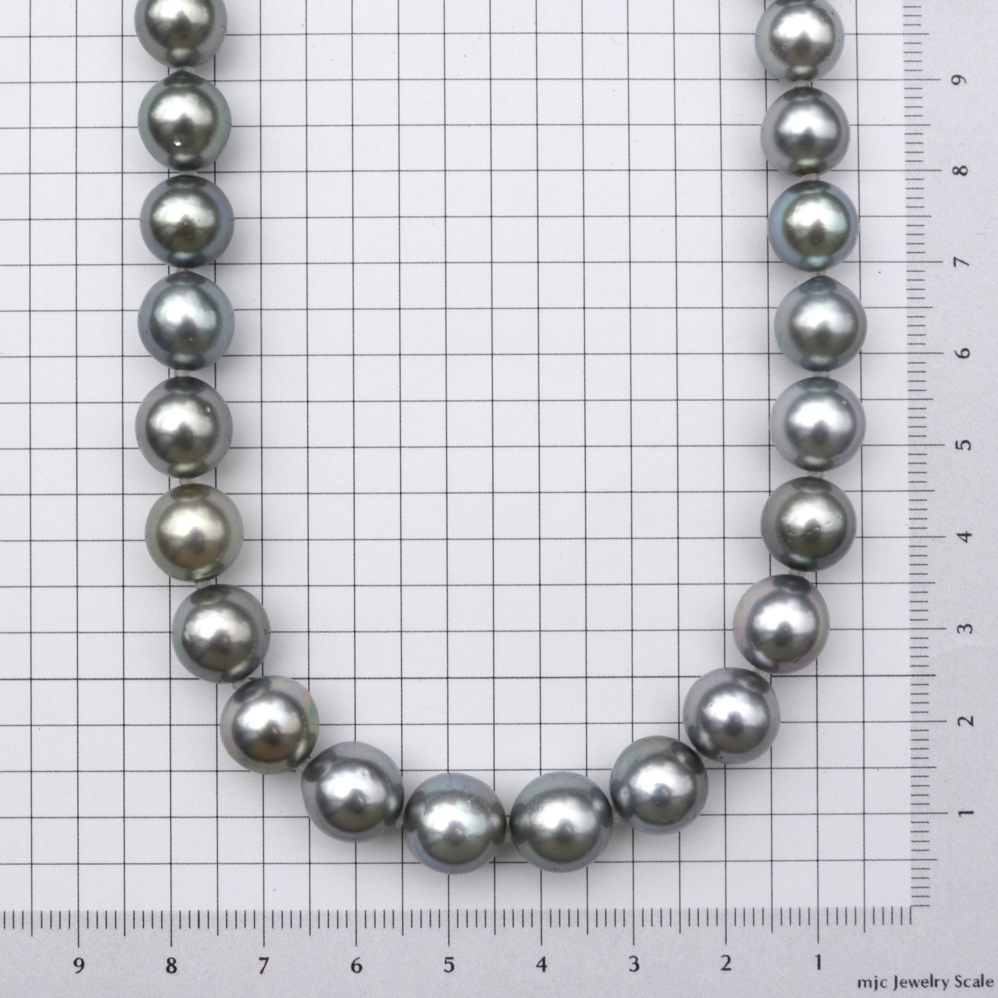 【限定5点】パール ネックレス(黒蝶真珠/8~10mm/グレー系/6月誕生石/真珠鑑別鑑定書付)《26A01106》