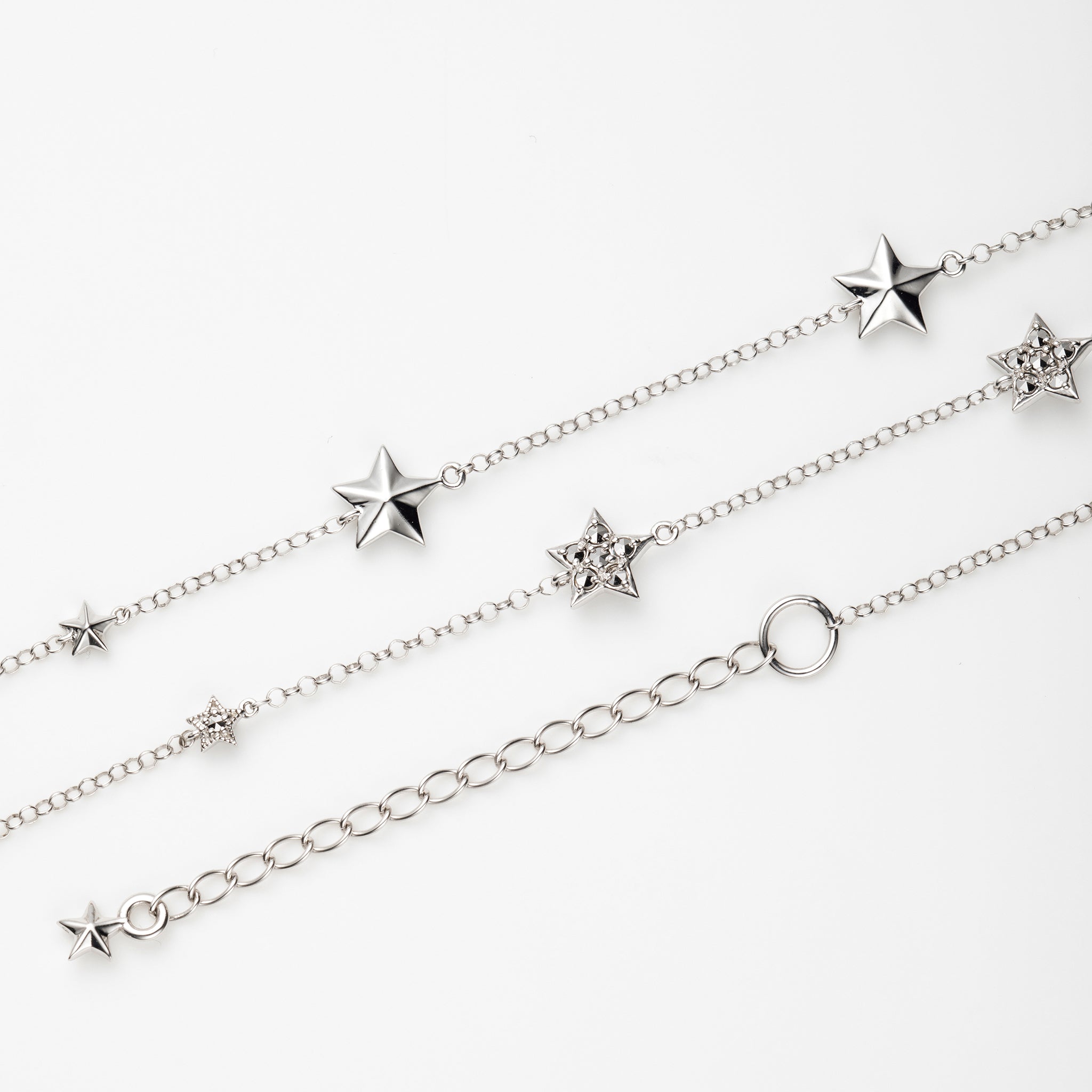 マルカジット シルバーネックレス(星モチーフ/ロング/65cm)《26A01413》