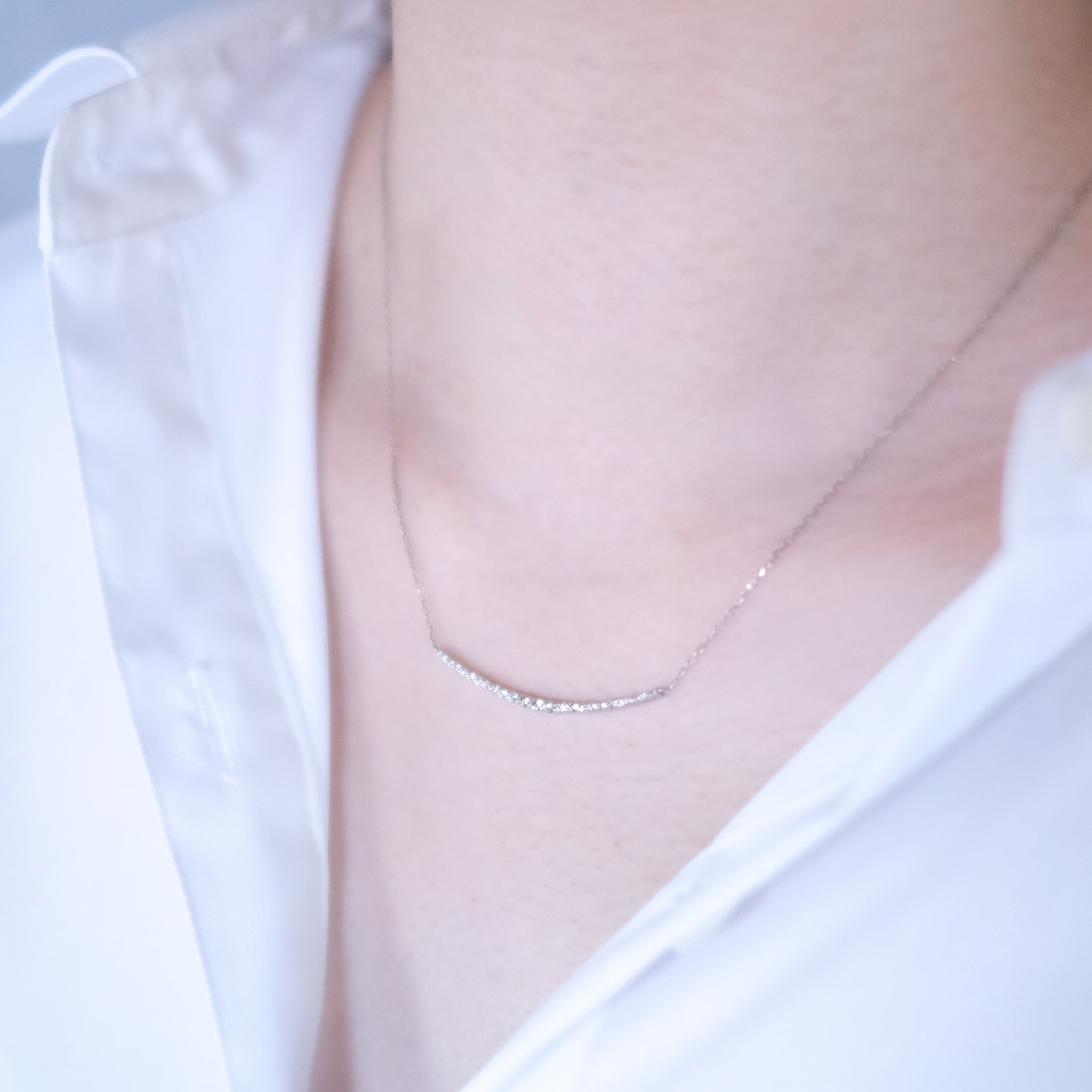 ダイヤモンドプラチナネックレス(4月誕生石)《26A01803》