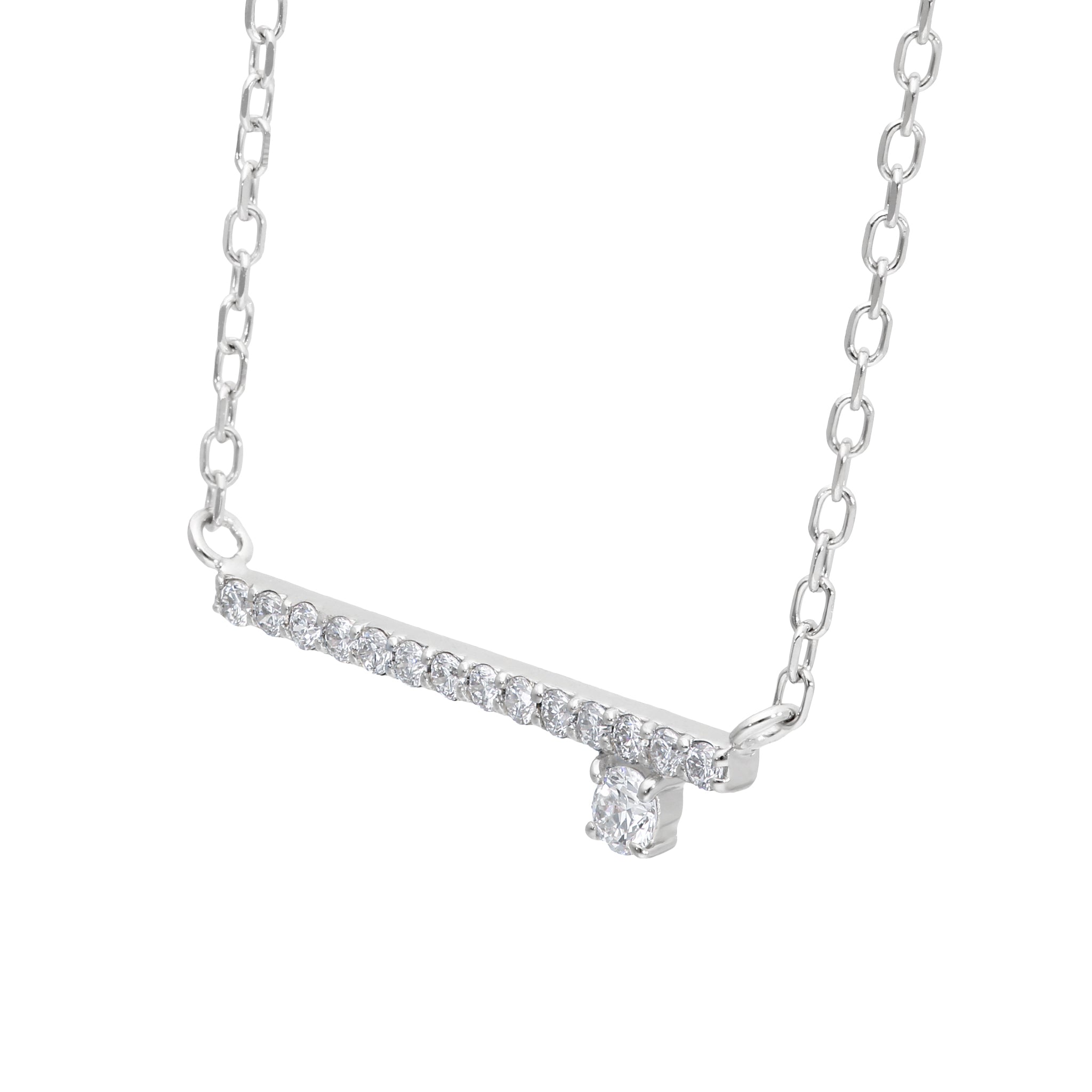 ダイヤモンド プラチナネックレス(4月誕生石)《26A01807》