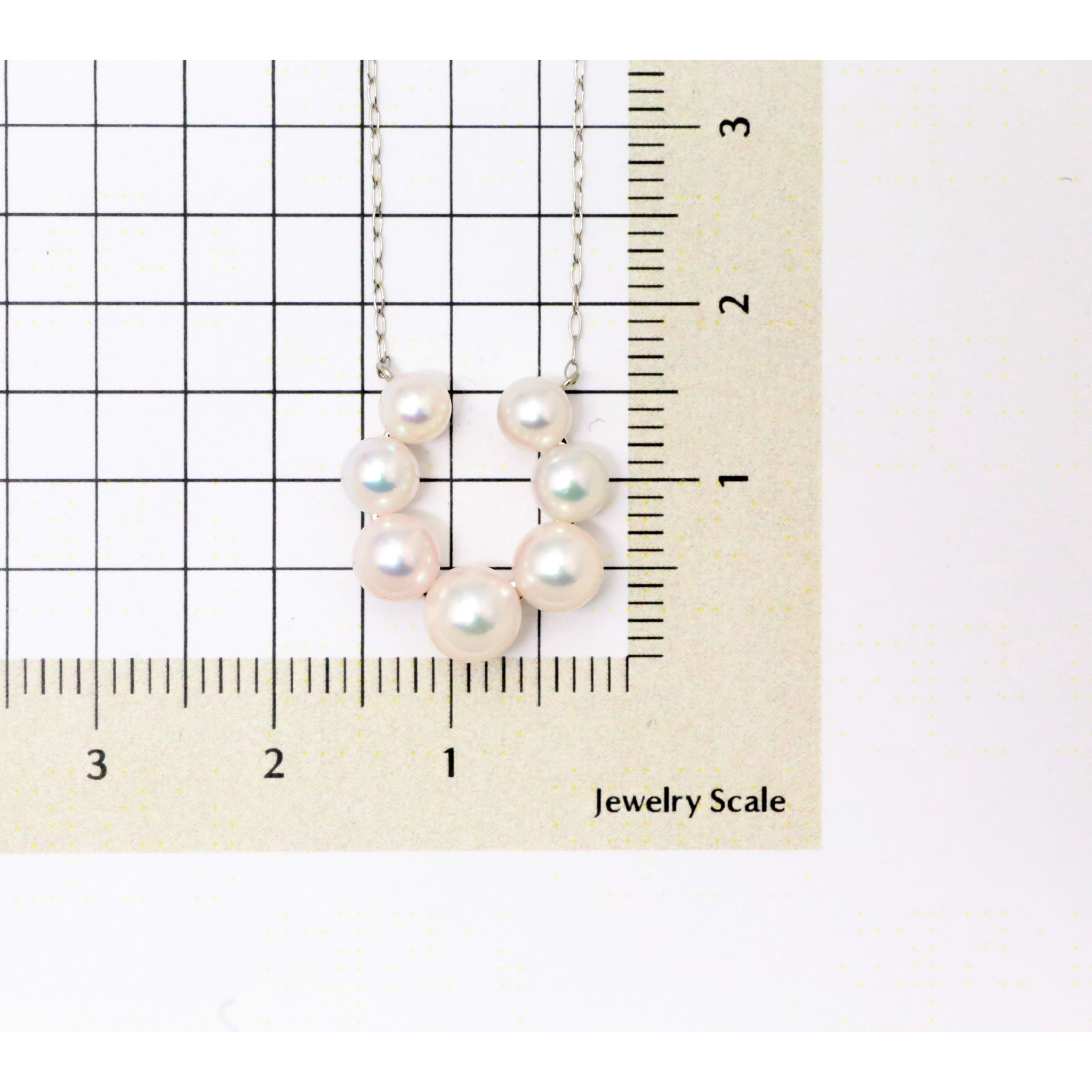 パール プラチナネックレス(アコヤ真珠/馬蹄モチーフ/6月誕生石)《26A01907》