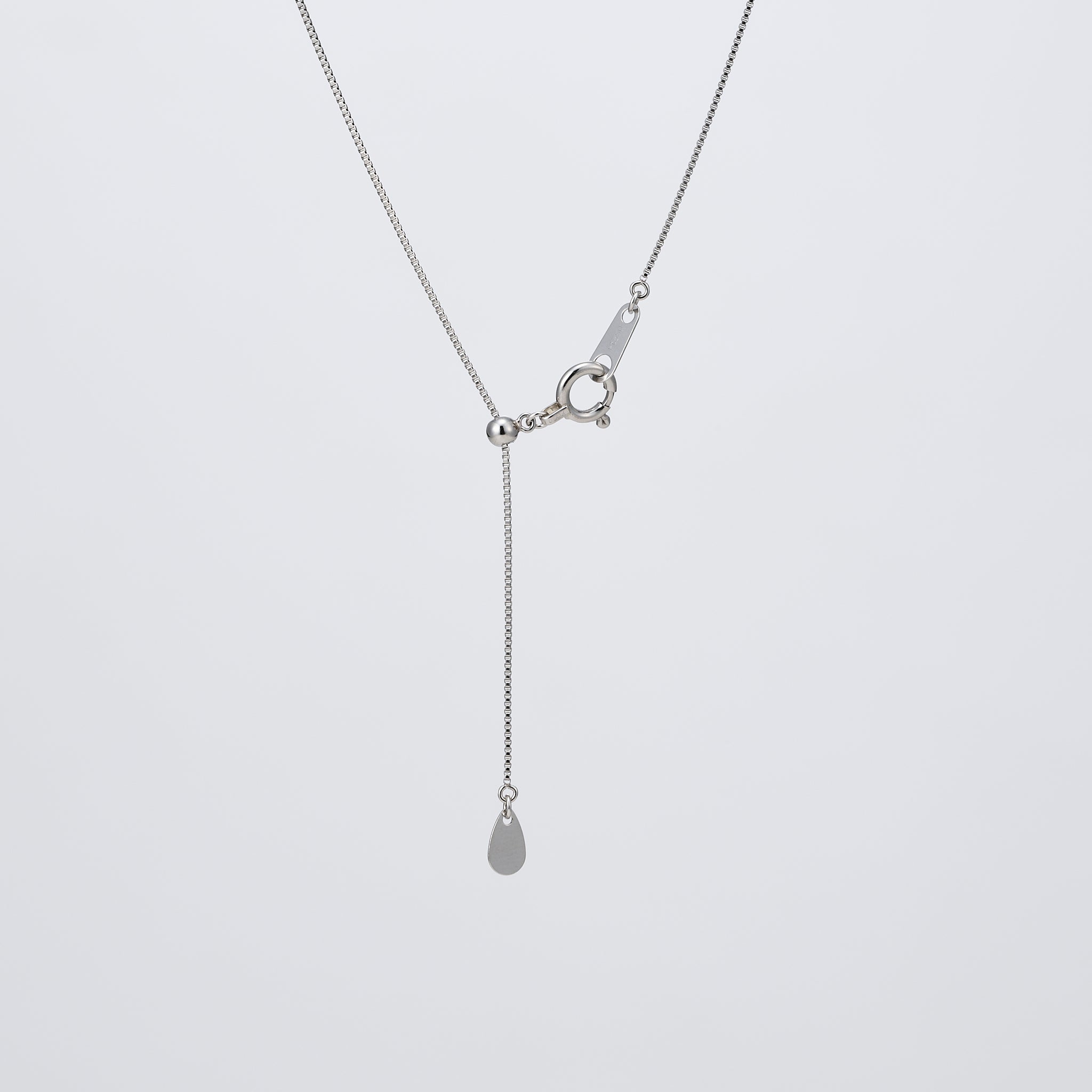 モルガナイト/ダイヤモンド プラチナネックレス(ペアシェイプ/4月誕生石)《26A02006》