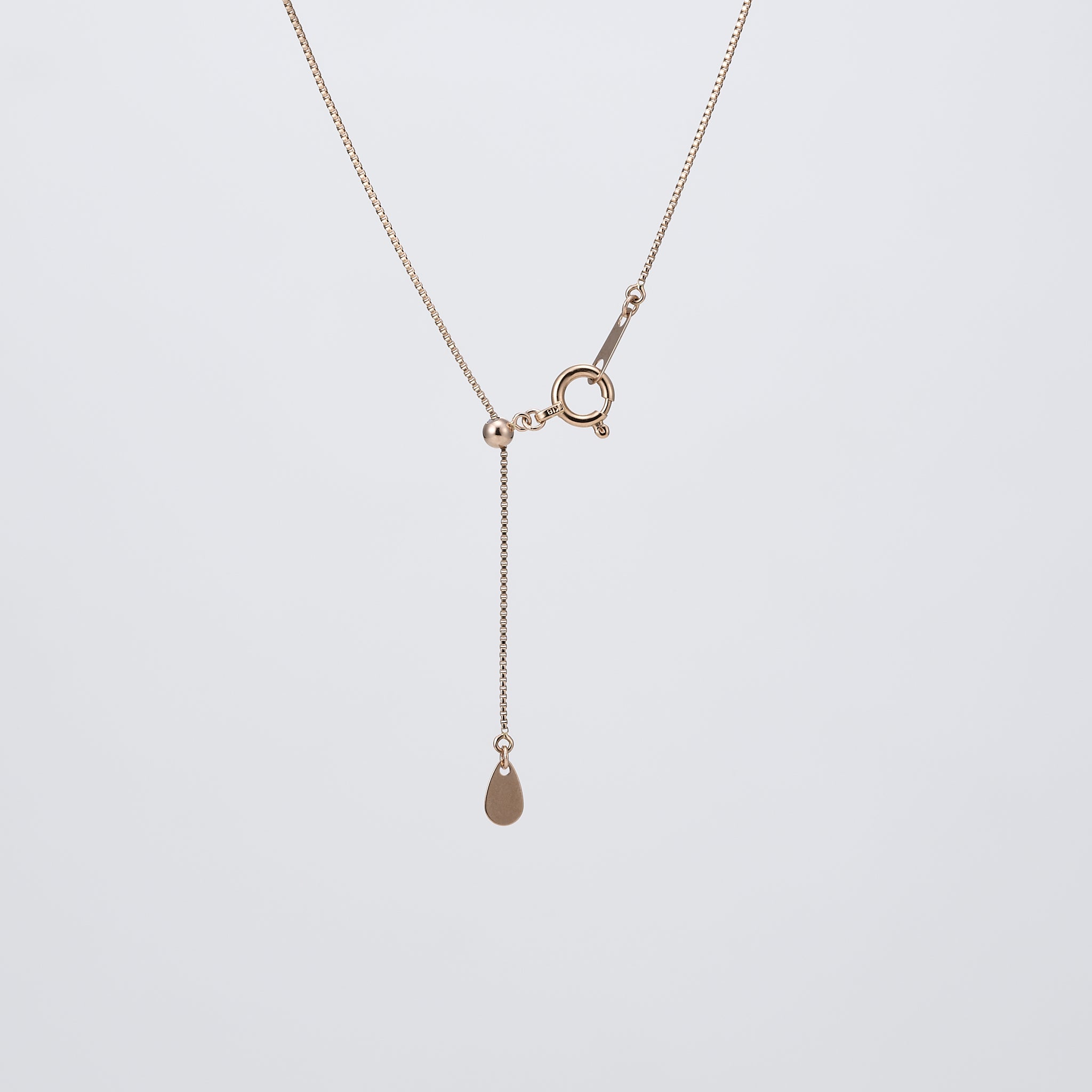 モルガナイト/ダイヤモンド K18ネックレス(1.0カラット/ペアシェイプ/4月誕生石)《26A02008》