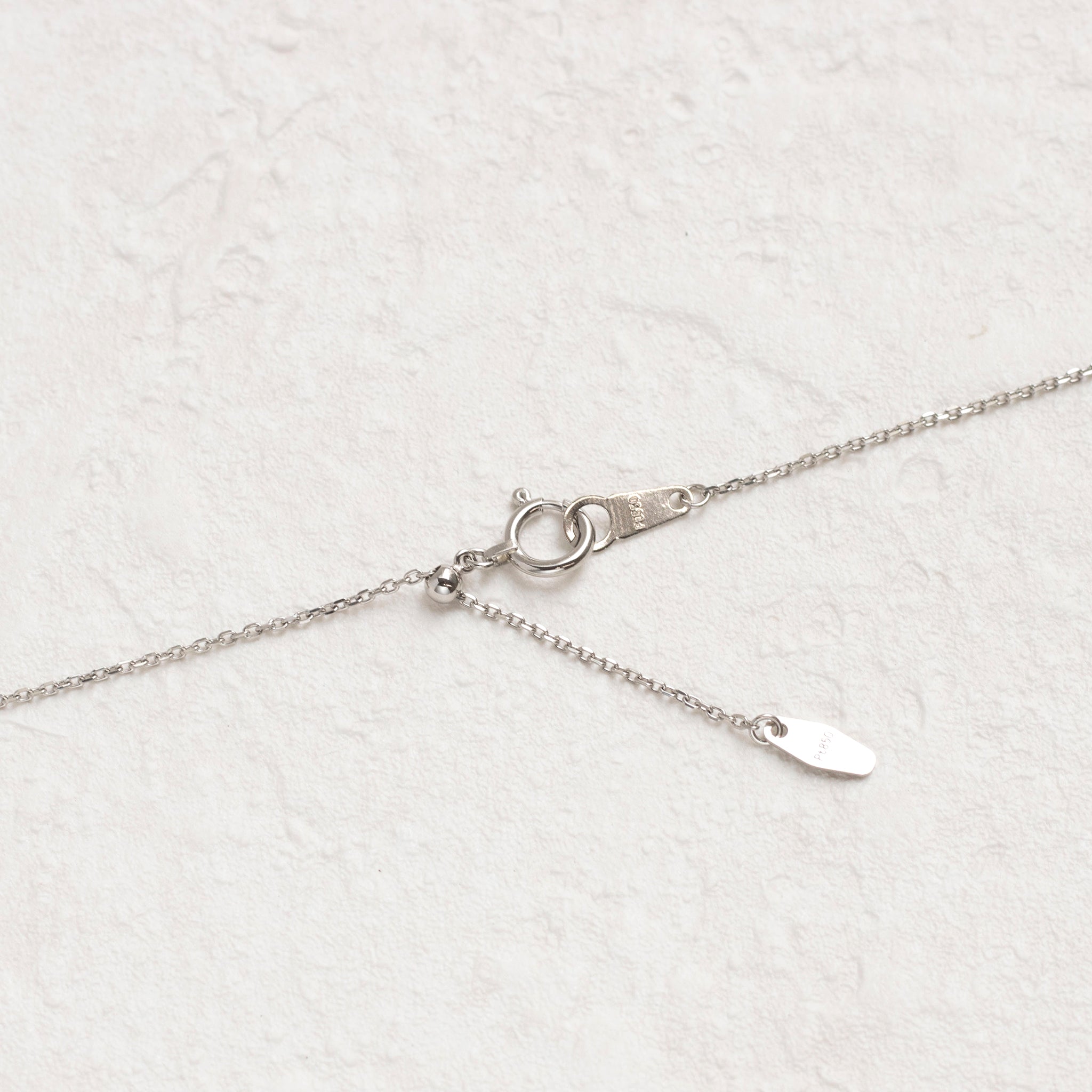 ダイヤモンド プラチナネックレス(4月誕生石)《26A02405》