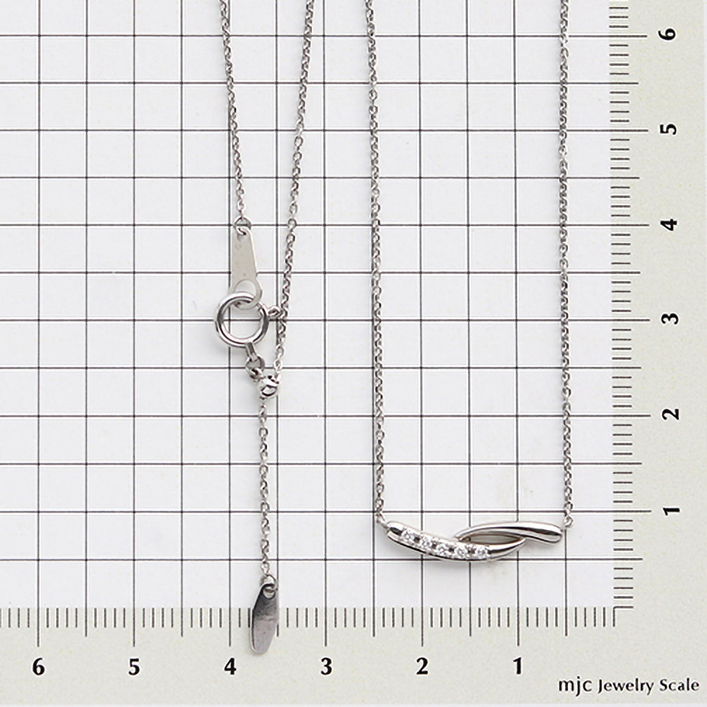 ダイヤモンド プラチナネックレス(4月誕生石)《26A02409》