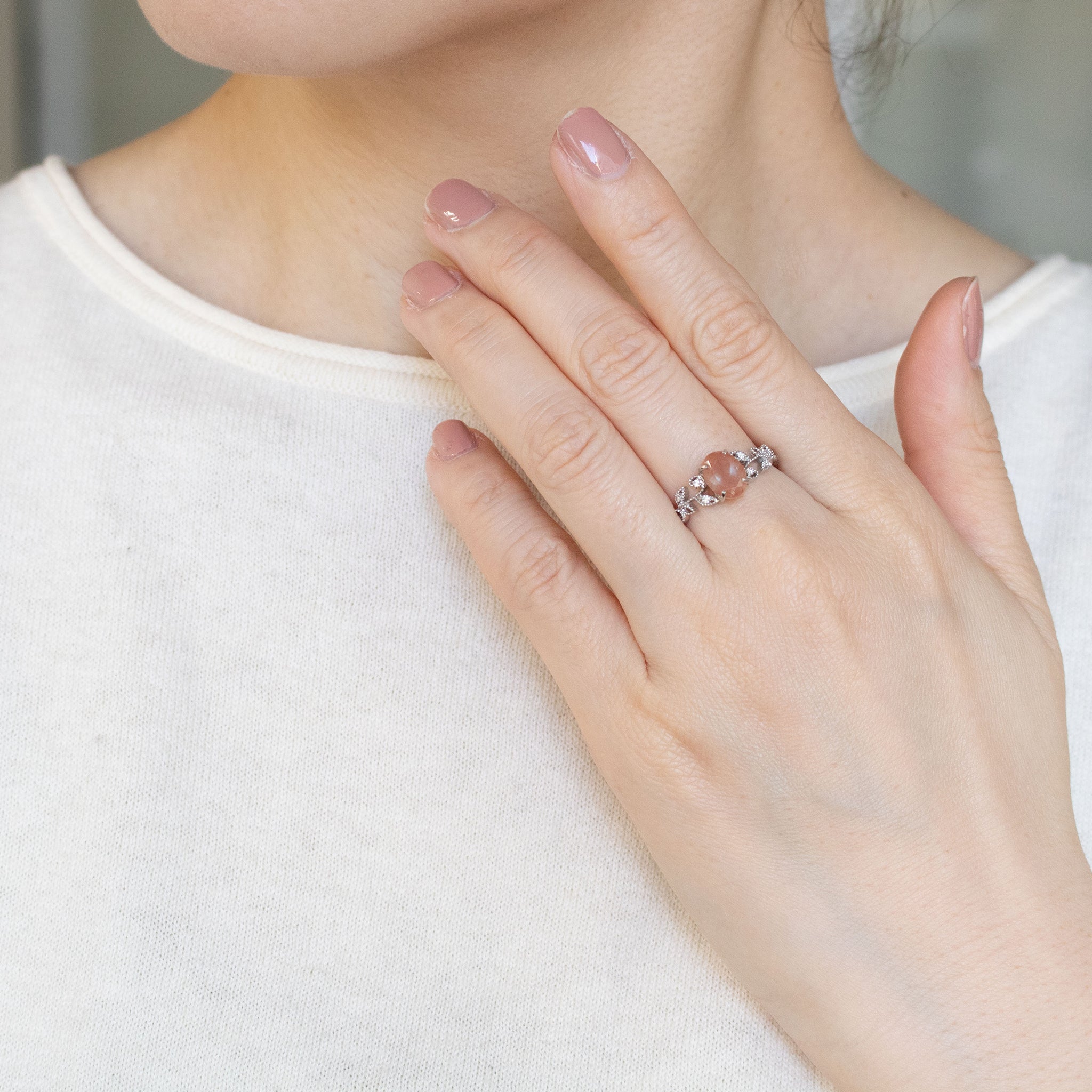 【限定1点】アンデシン/ダイヤモンド プラチナリング《26A02703》