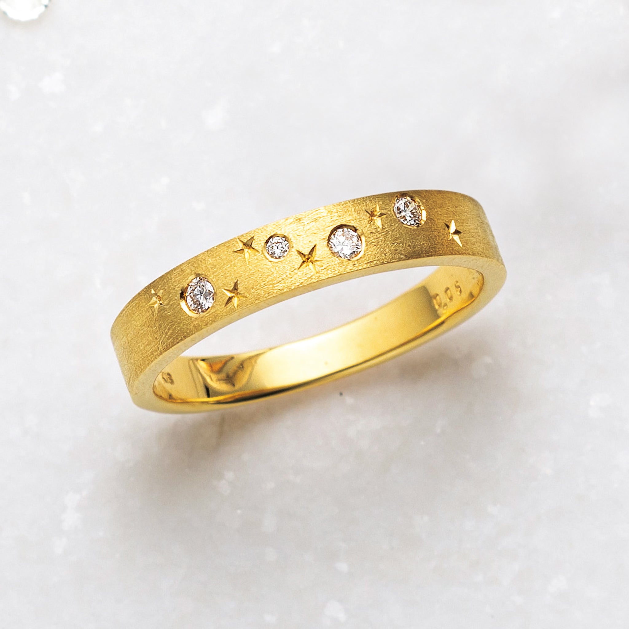 ダイヤモンド K18リング(4月誕生石)《26A03104》