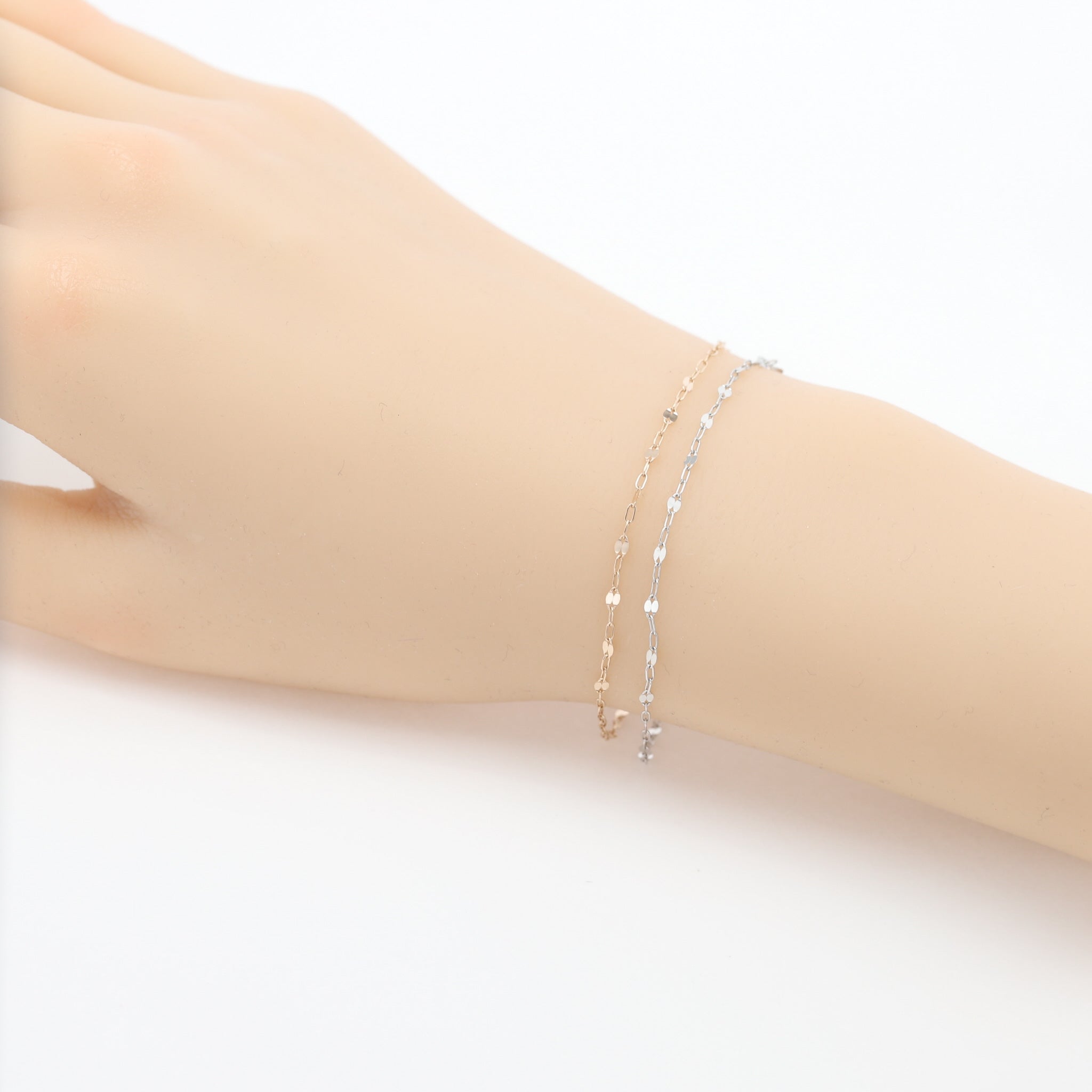 K18/プラチナ ブレスレット(コンビカラー)《26A03204》