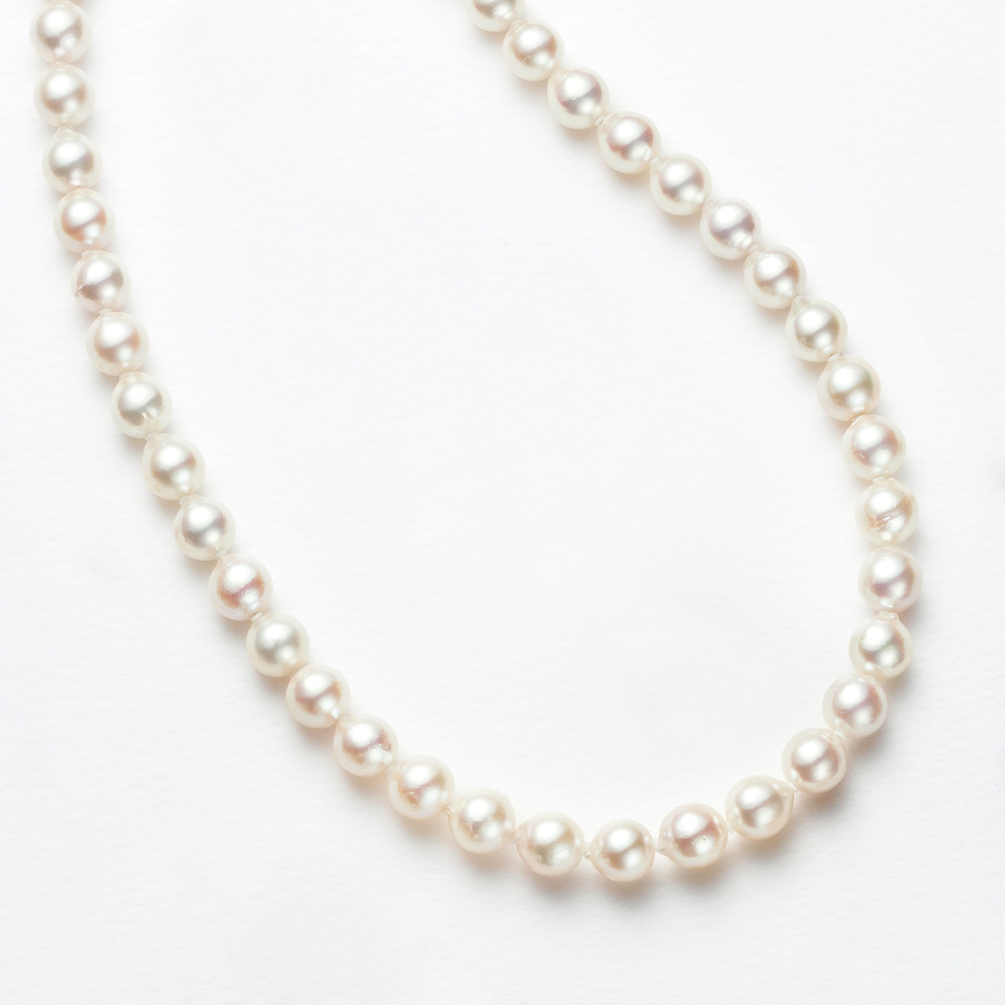 限定10点】パール ネックレス(アコヤ真珠/7.5mm/セミバロック珠/6月 