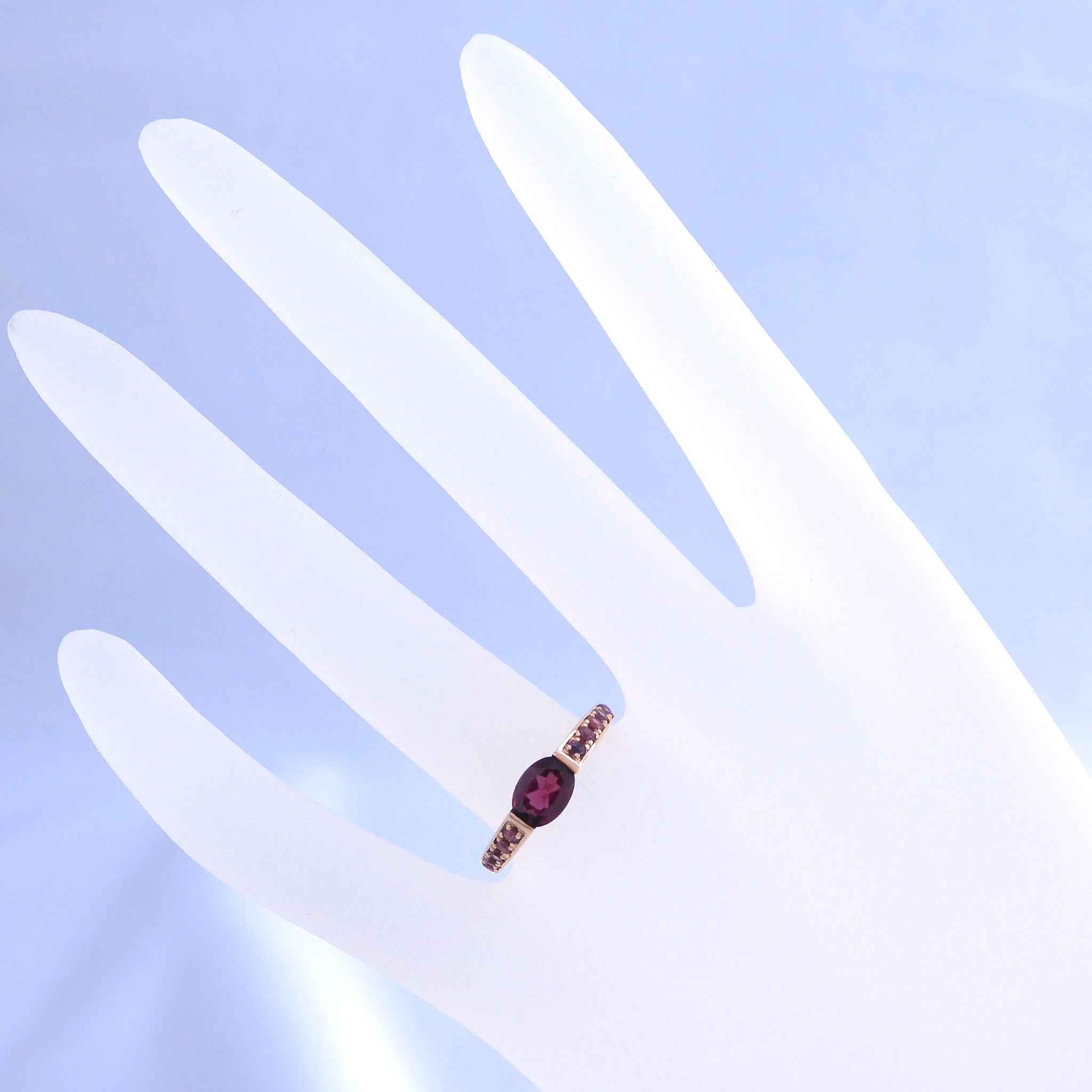 ガーネット K18リング(1月誕生石)《26A03306》