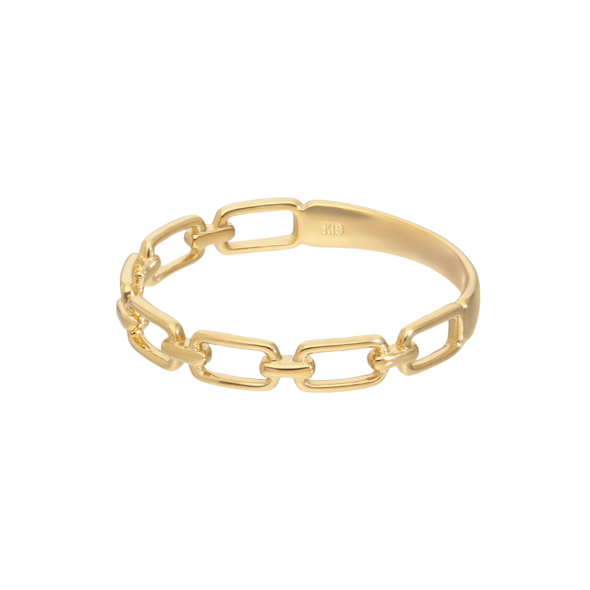 K18リング(チェーンモチーフ)《26A03405》