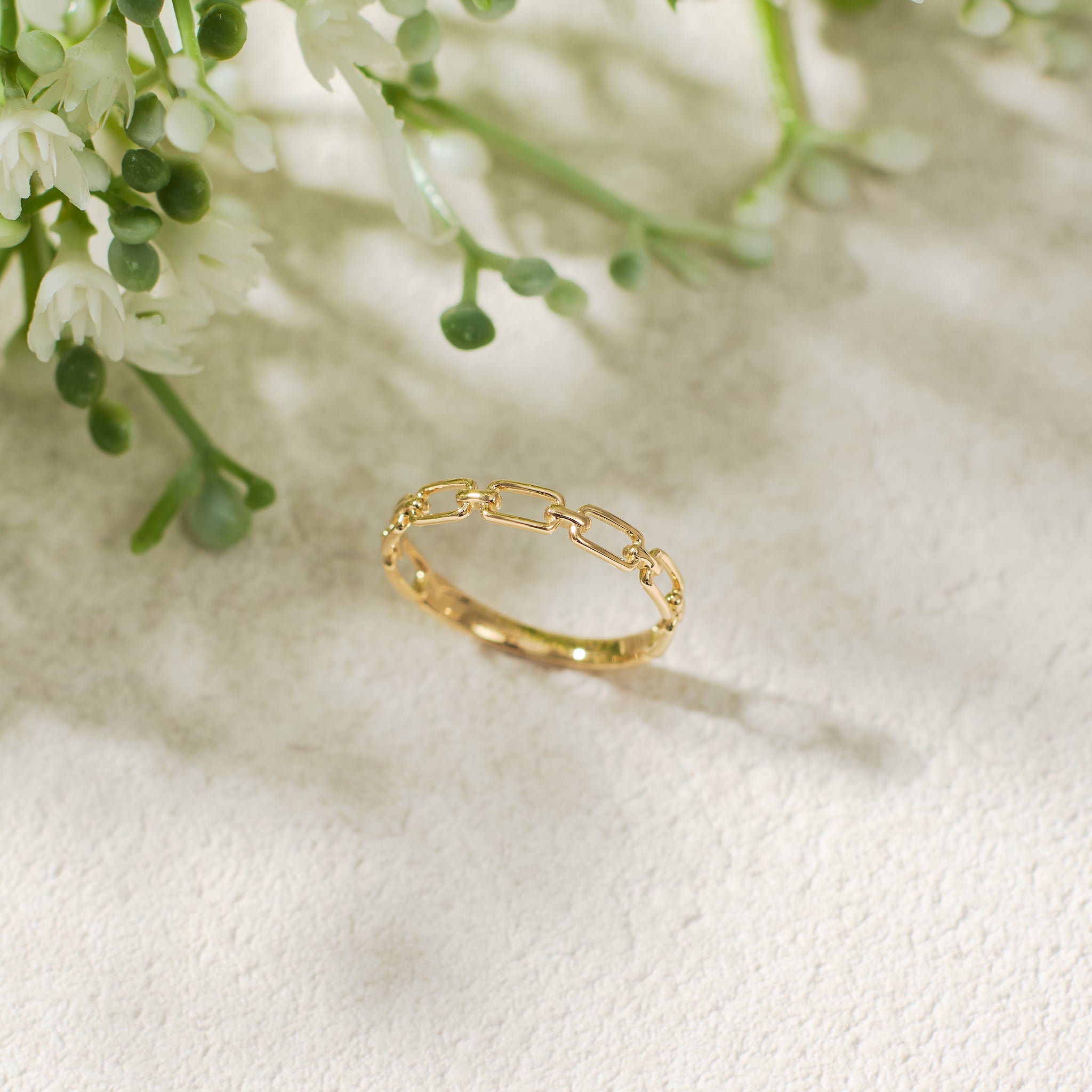 K18リング(チェーンモチーフ)《26A03405》