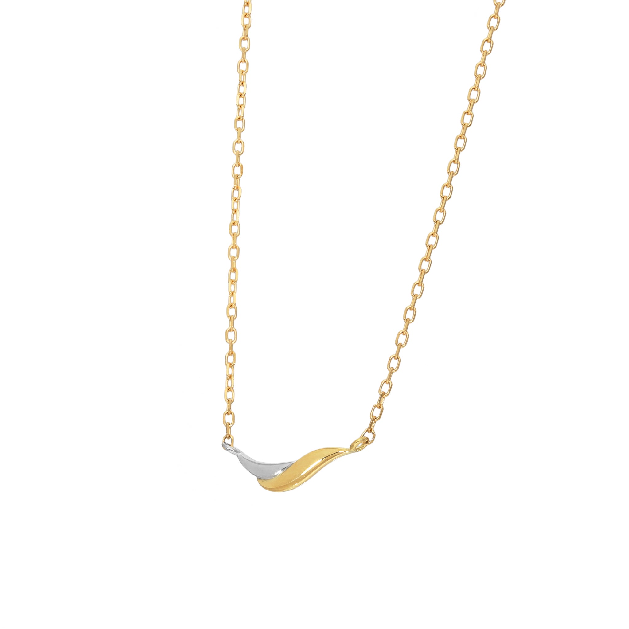 K18/プラチナネックレス(コンビカラー)《26A03406》