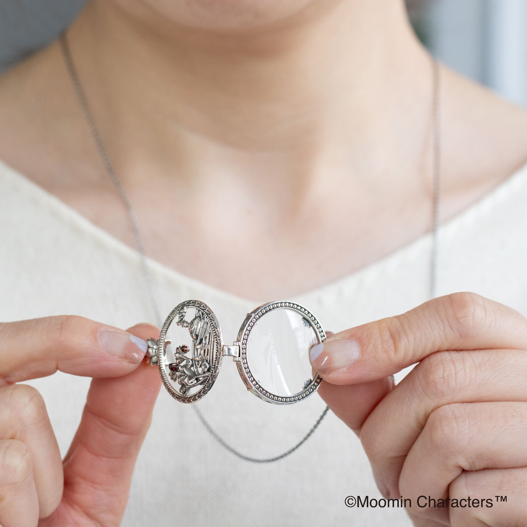 シルバーネックレス(MOOMIN/ムーミン/リトルミイ/ロング/70cm)《26A03503》