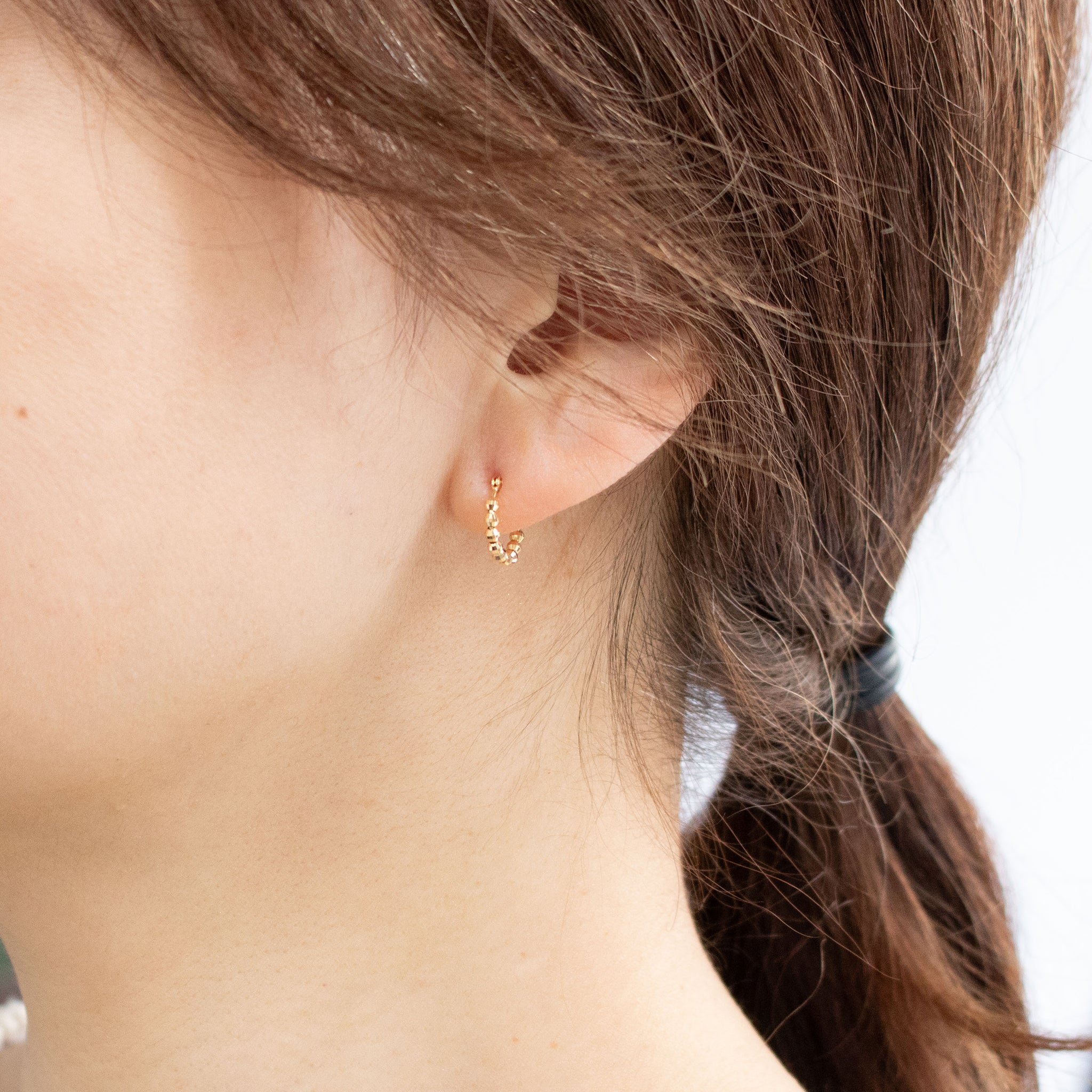 K18ピアス(フープ)《26A03608》