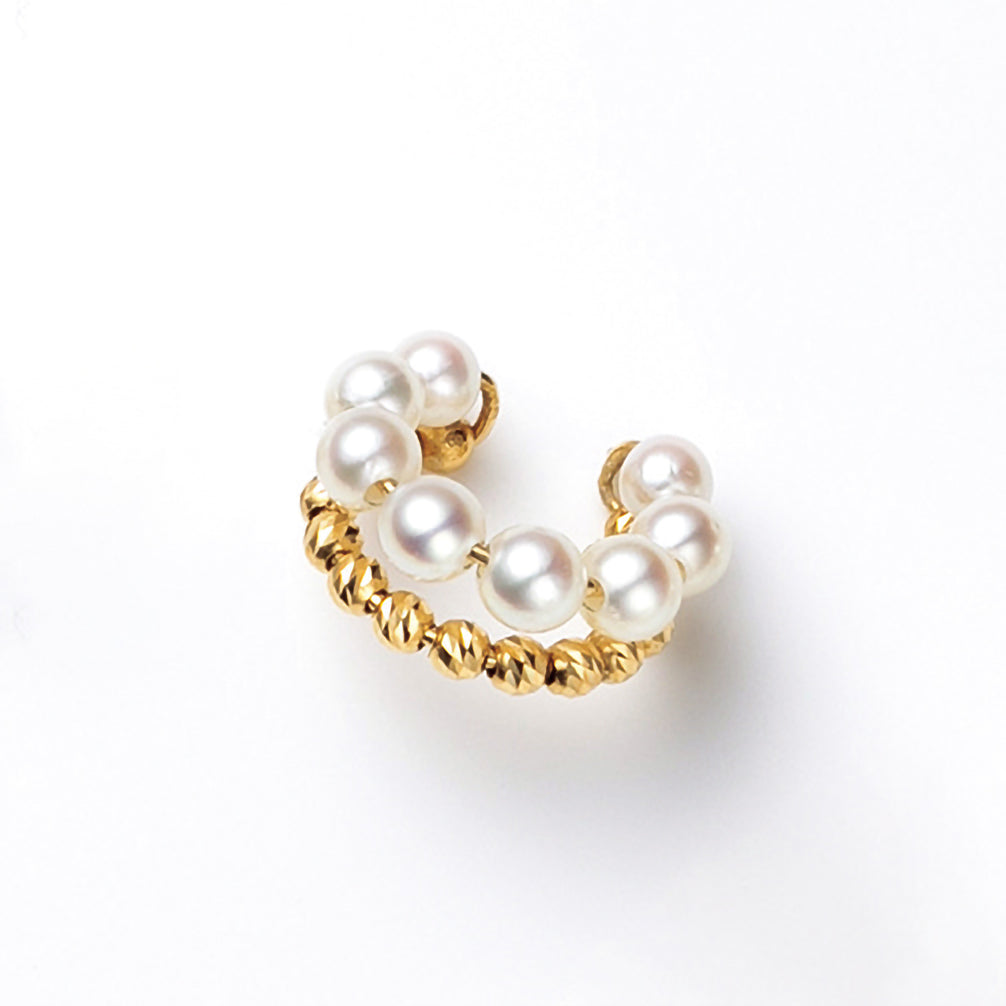 パール K18イヤーカフ(アコヤ真珠/片側/6月誕生石)《26A03609》