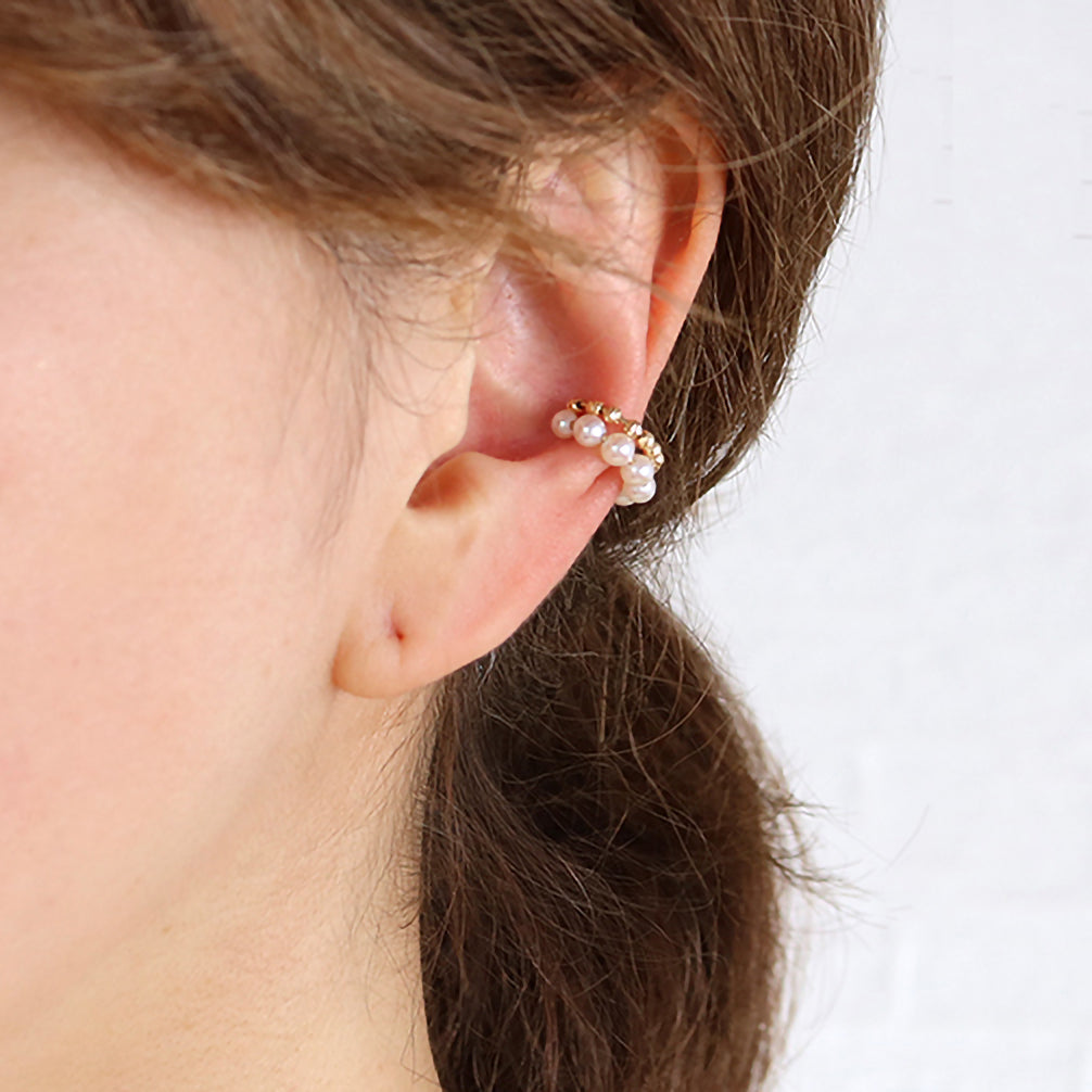 パール K18イヤーカフ(アコヤ真珠/片側/6月誕生石)《26A03609》