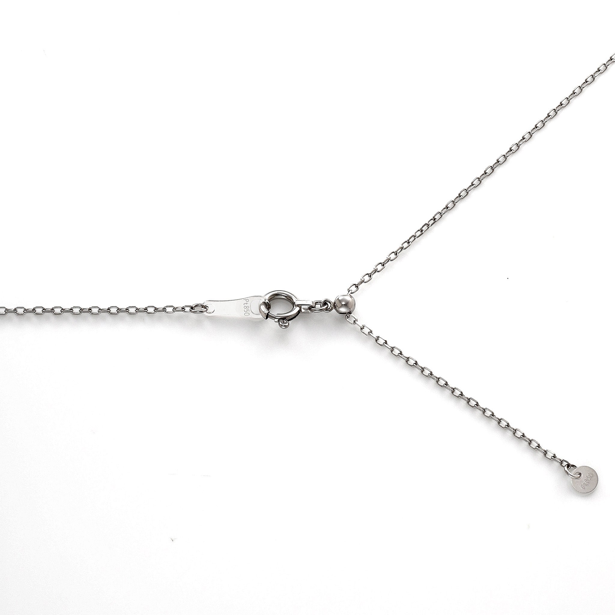 ダイヤモンド プラチナ/K18ネックレス(コンビカラー/4月誕生石)《26A03803》