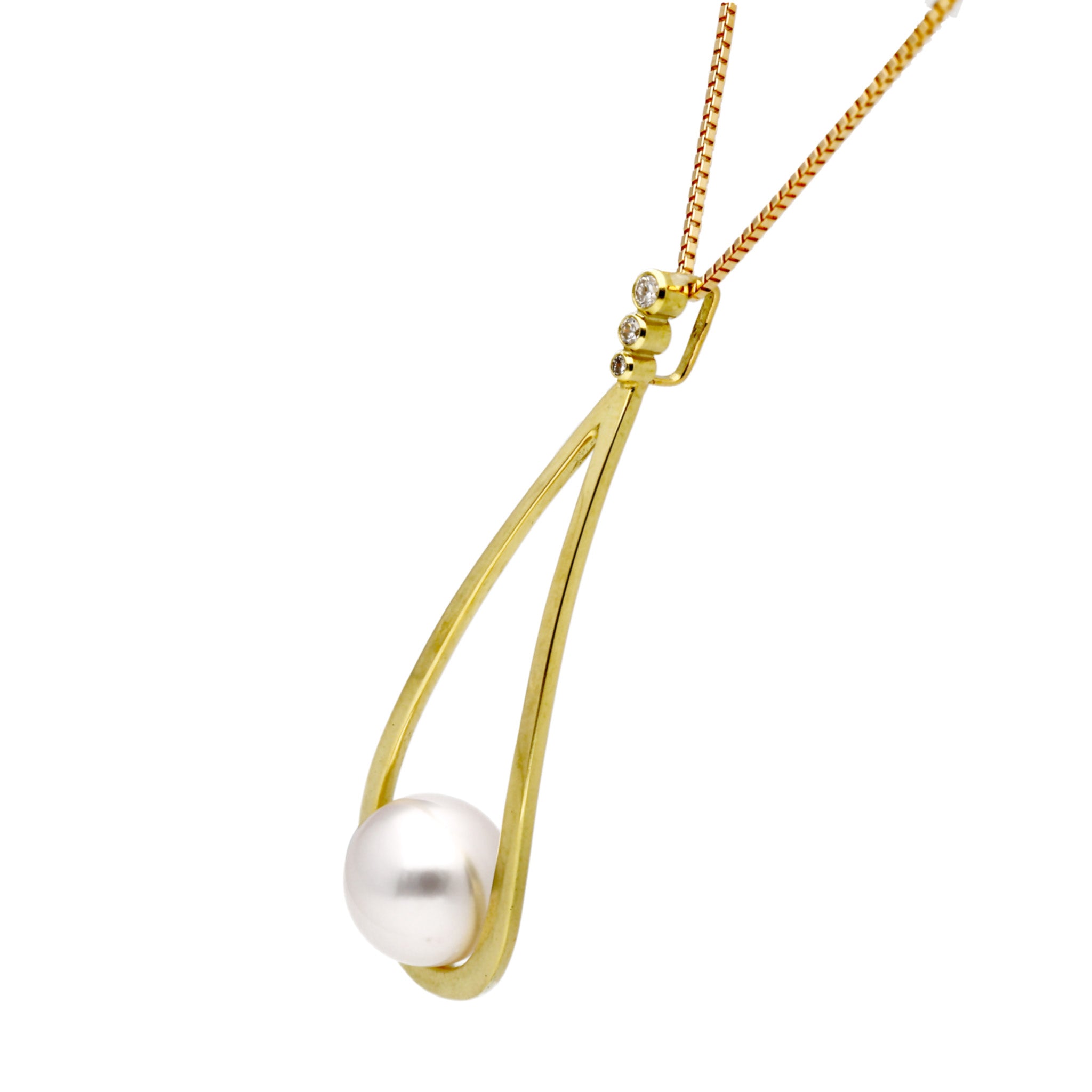 パール K18ネックレス(アコヤ真珠/7.5mm/6月誕生石)《26A03804》