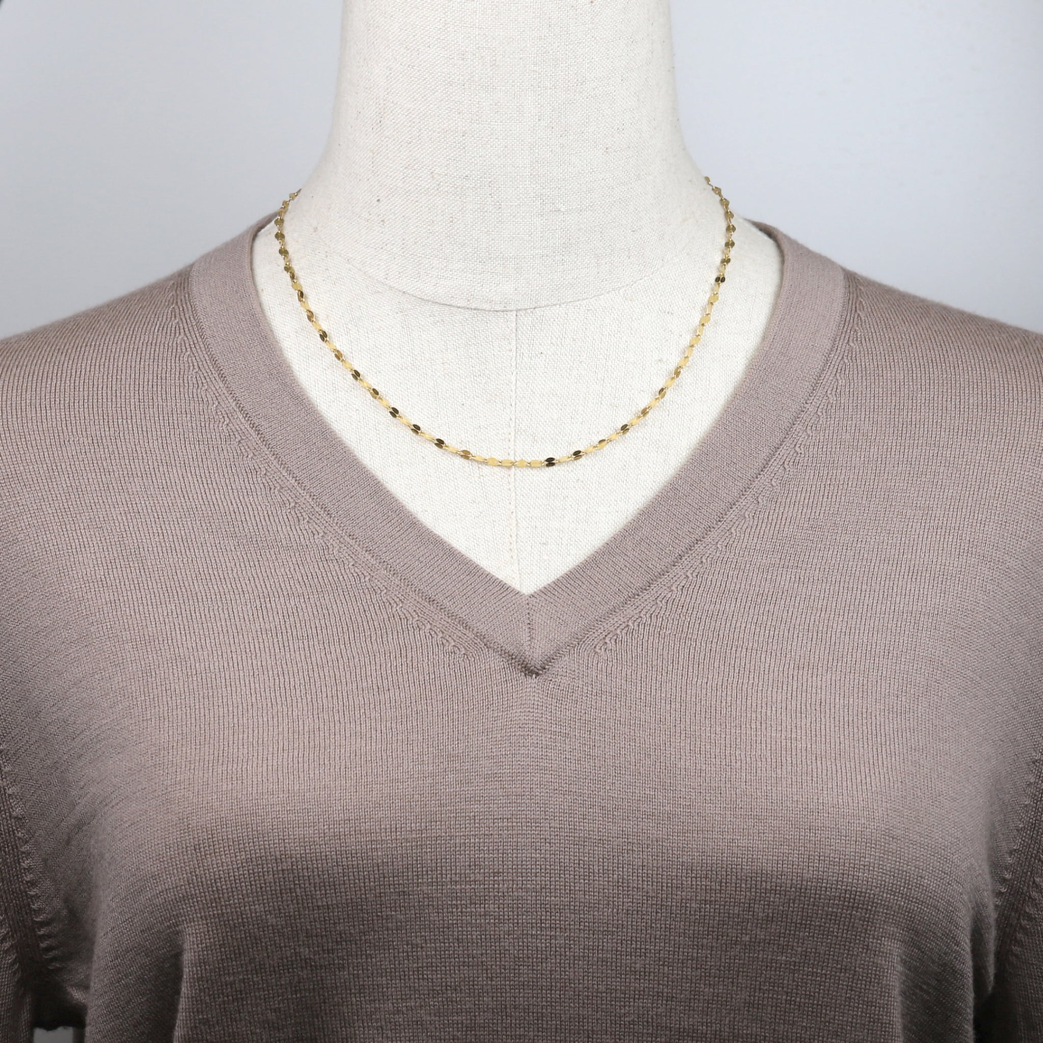 K24ネックレス(純金/ペタルチェーン)《26A04002》