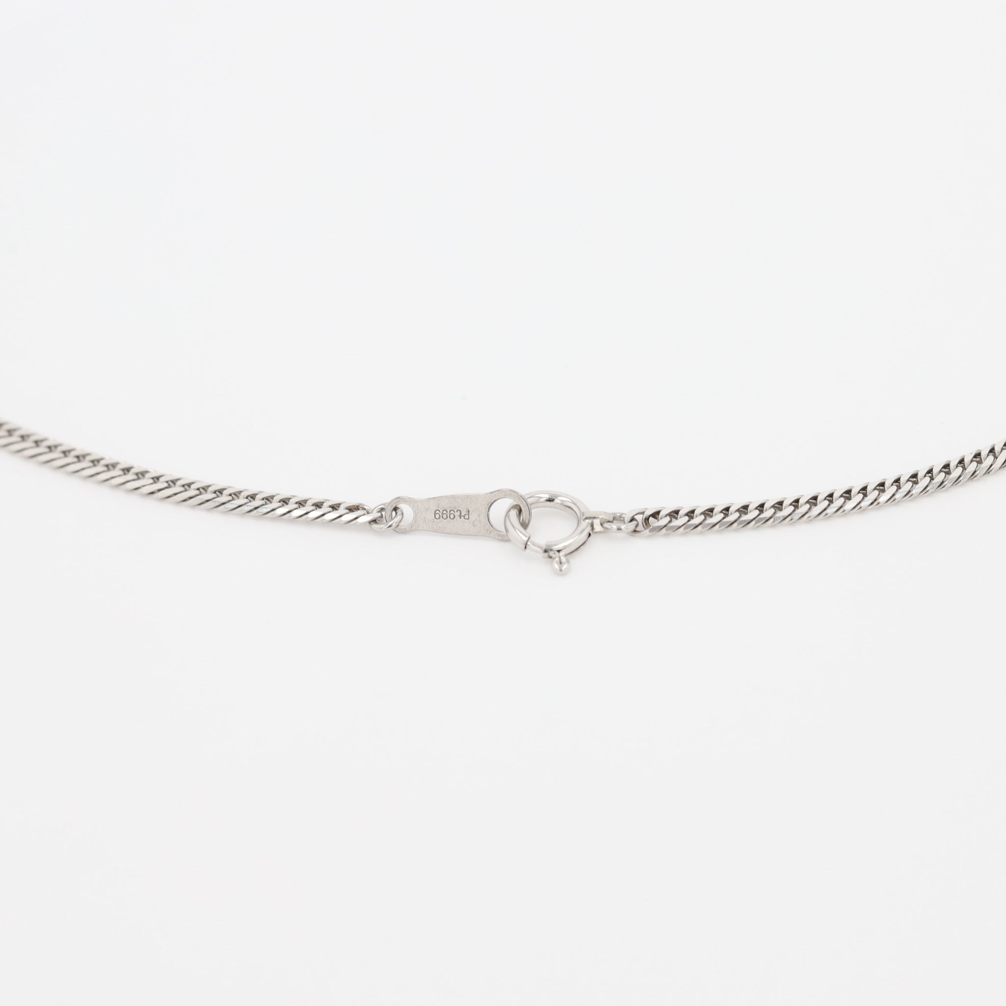 Pt999ネックレス(純プラチナ/喜平ダブル6面カット/造幣局品位刻印付/12g/50cm)《26A04101》