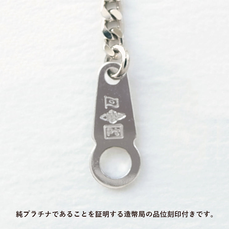 Pt999ネックレス(純プラチナ/喜平ダブル6面カット/造幣局品位刻印付/12g/50cm)《26A04101》