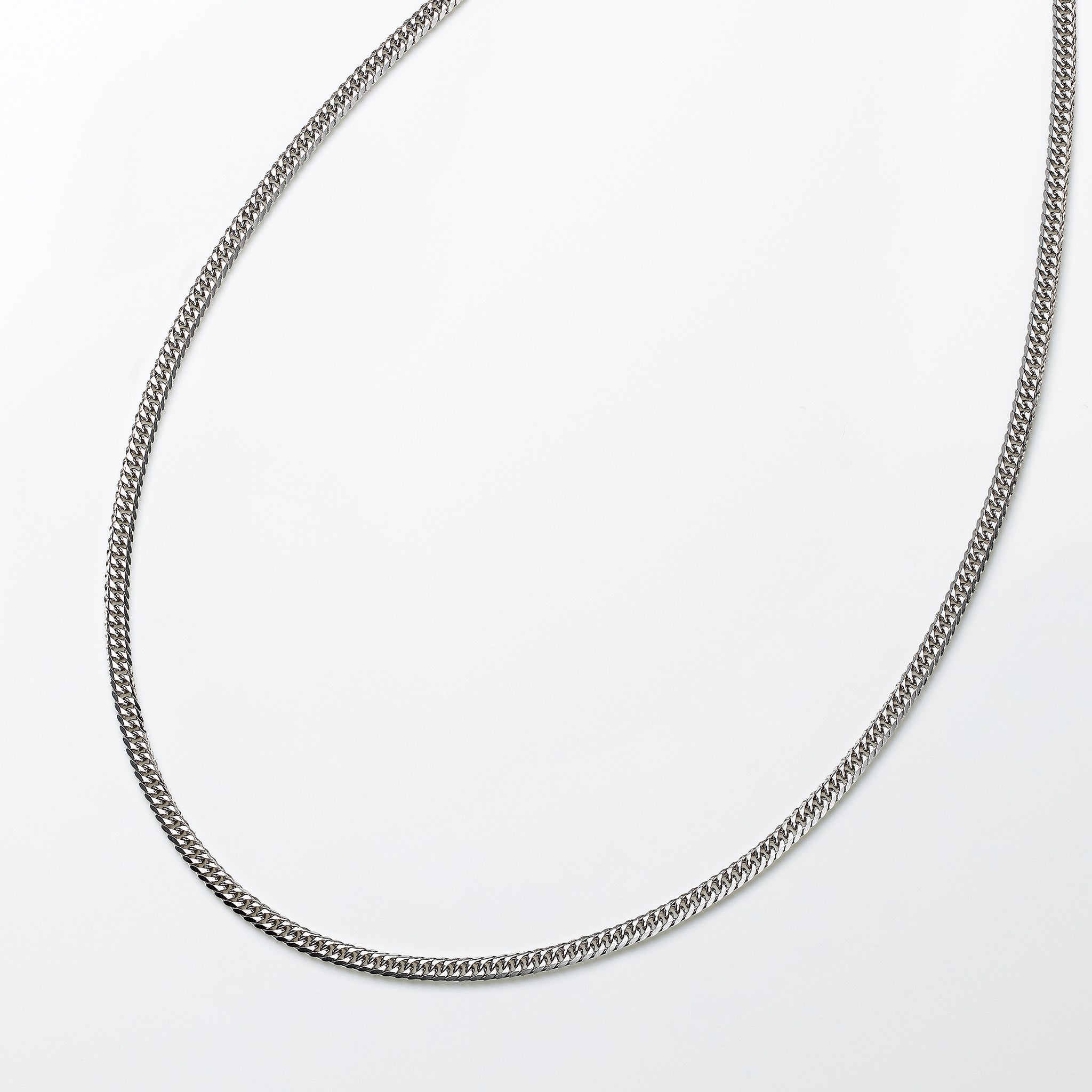 Pt999ネックレス(純プラチナ/喜平ダブル6面カット/造幣局品位刻印付/24g/50cm)《26A04102》