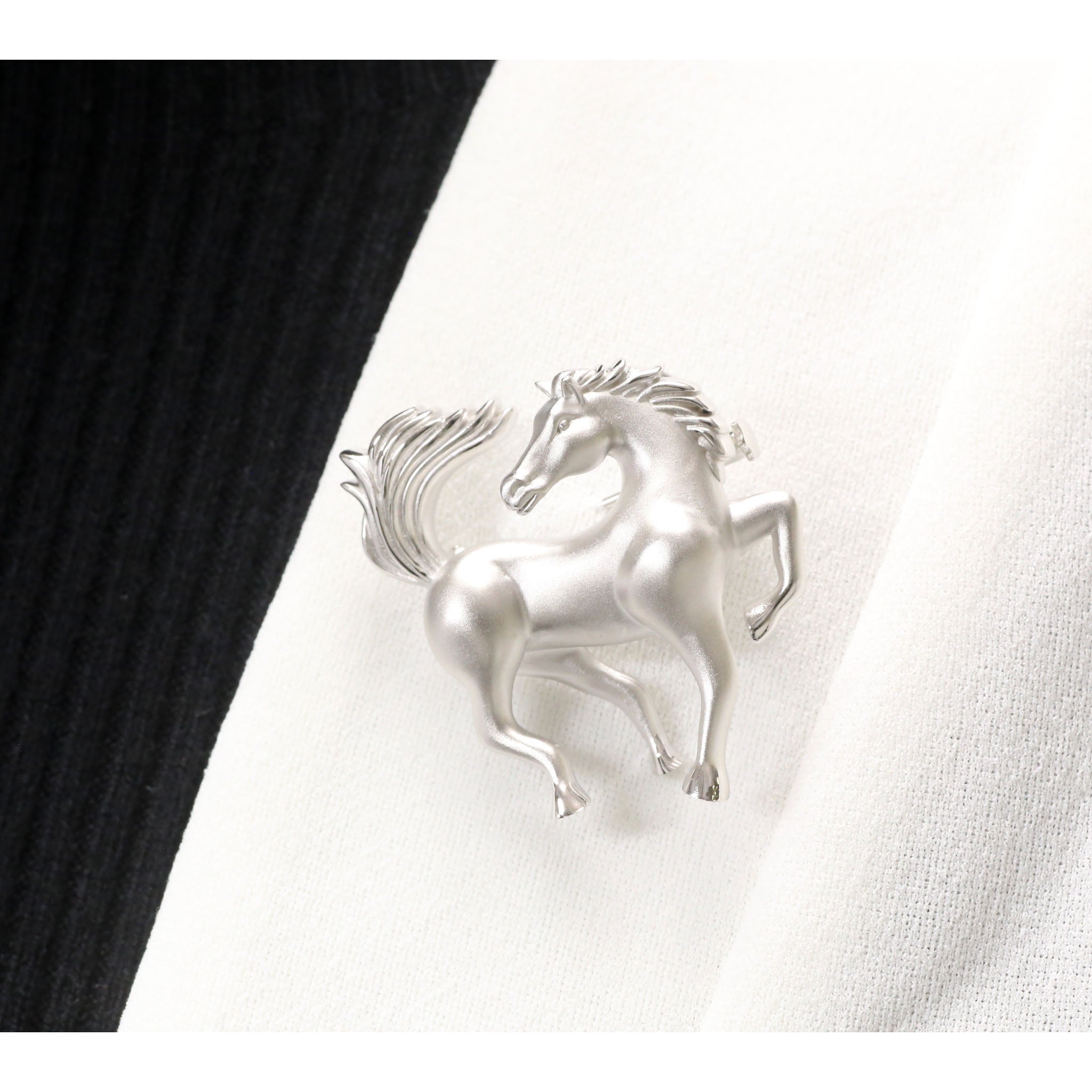 シルバーブローチ(馬モチーフ)《26A04205》