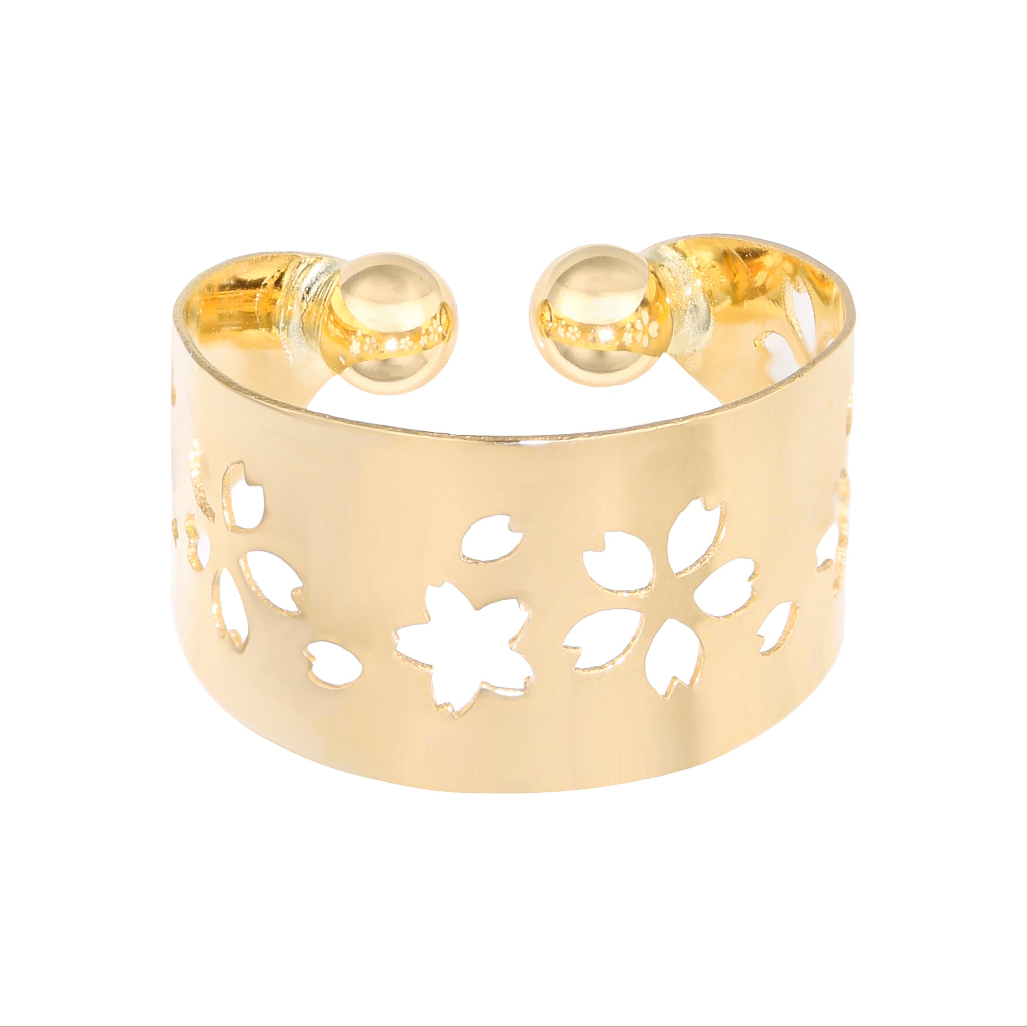 K18イヤーカフ(片側/桜モチーフ)《26A04802》