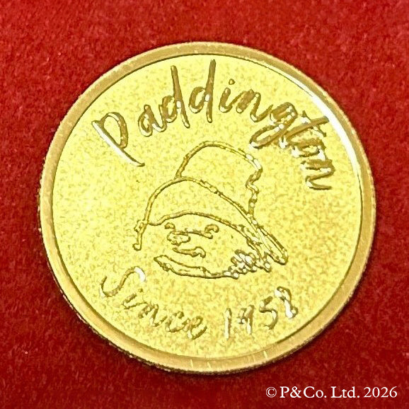 K24金製品(純金/パディントン/メダル/5g/造幣局品位刻印付)《26C10105》