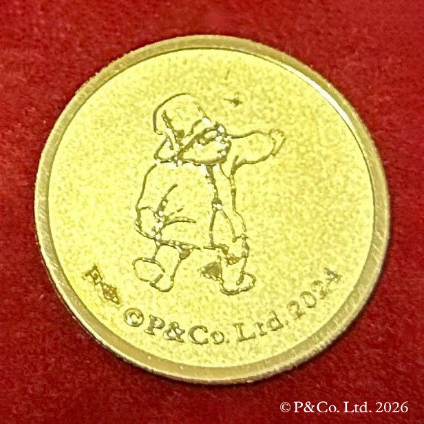 K24金製品(純金/パディントン/メダル/5g/造幣局品位刻印付)《26C10105》