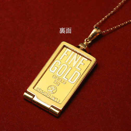K24/K18ネックレス(純金/ピーターラビット/インゴット/5g)《26C10109》