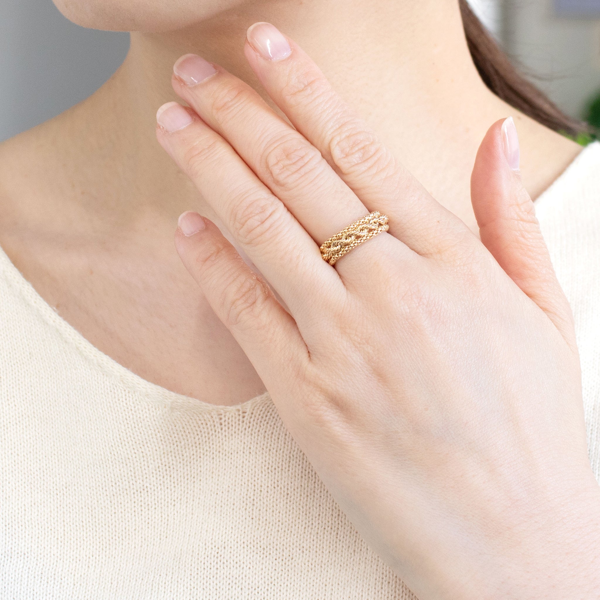 K18リング(イタリア製)《26C20101》