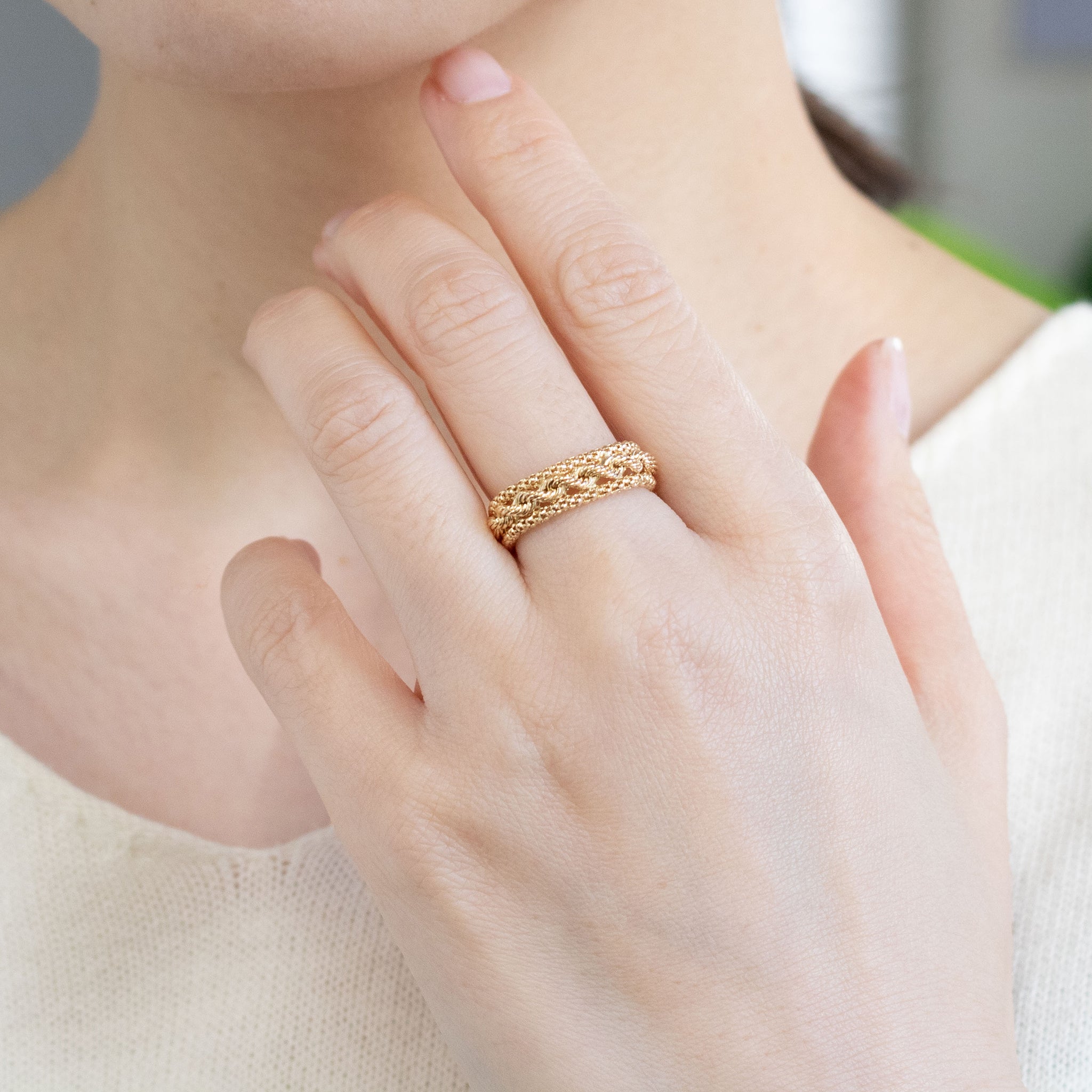 K18リング(イタリア製)《26C20101》