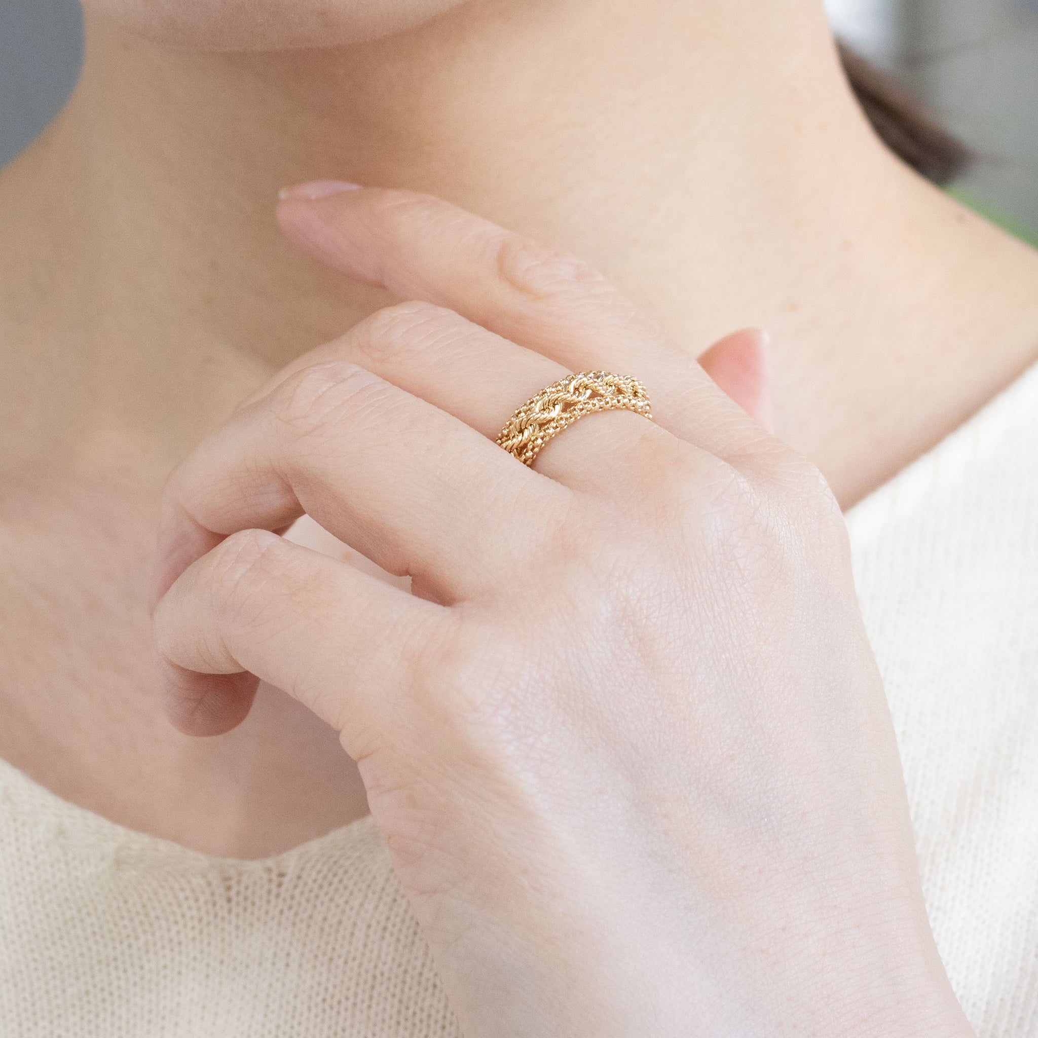 K18リング(イタリア製)《26C20101》