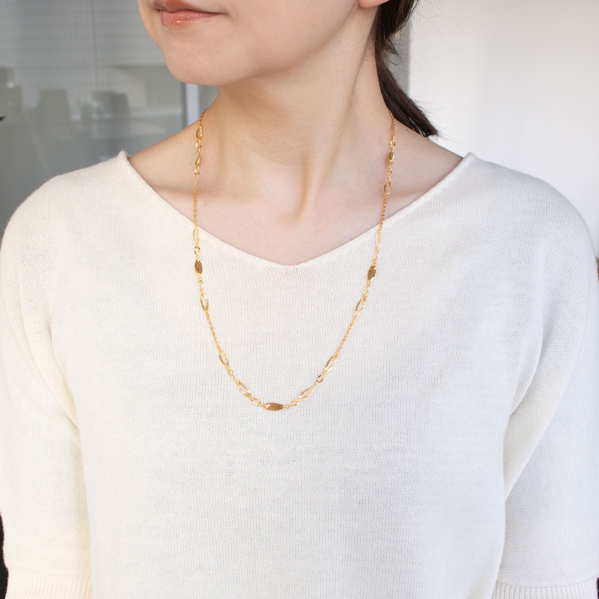 K24ネックレス(純金/ロング/60cm)《26C20103》