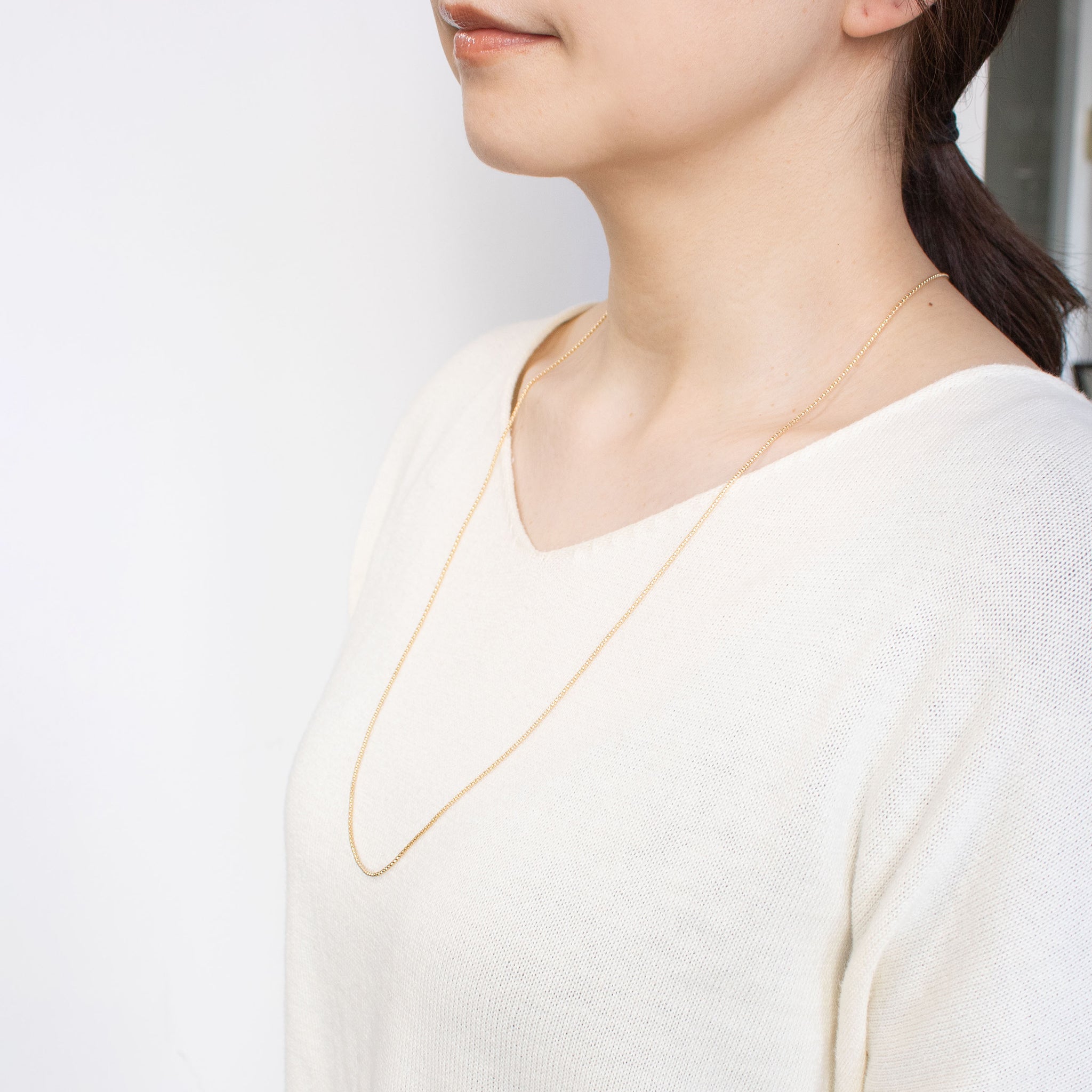 【限定10点】K18ネックレス(ロング/70cm)《26C20104》