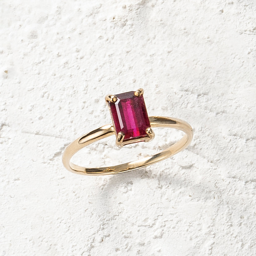 トルマリン K18リング(10月誕生石)《26C20113》