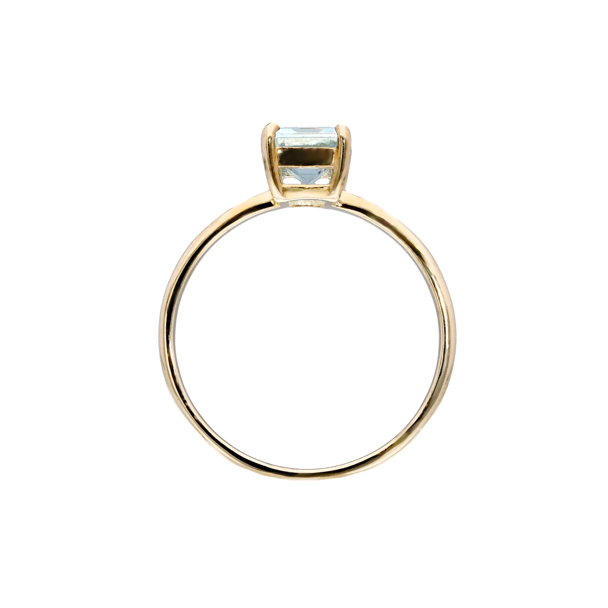 アクアマリン K18リング(3月誕生石)《26C20114》