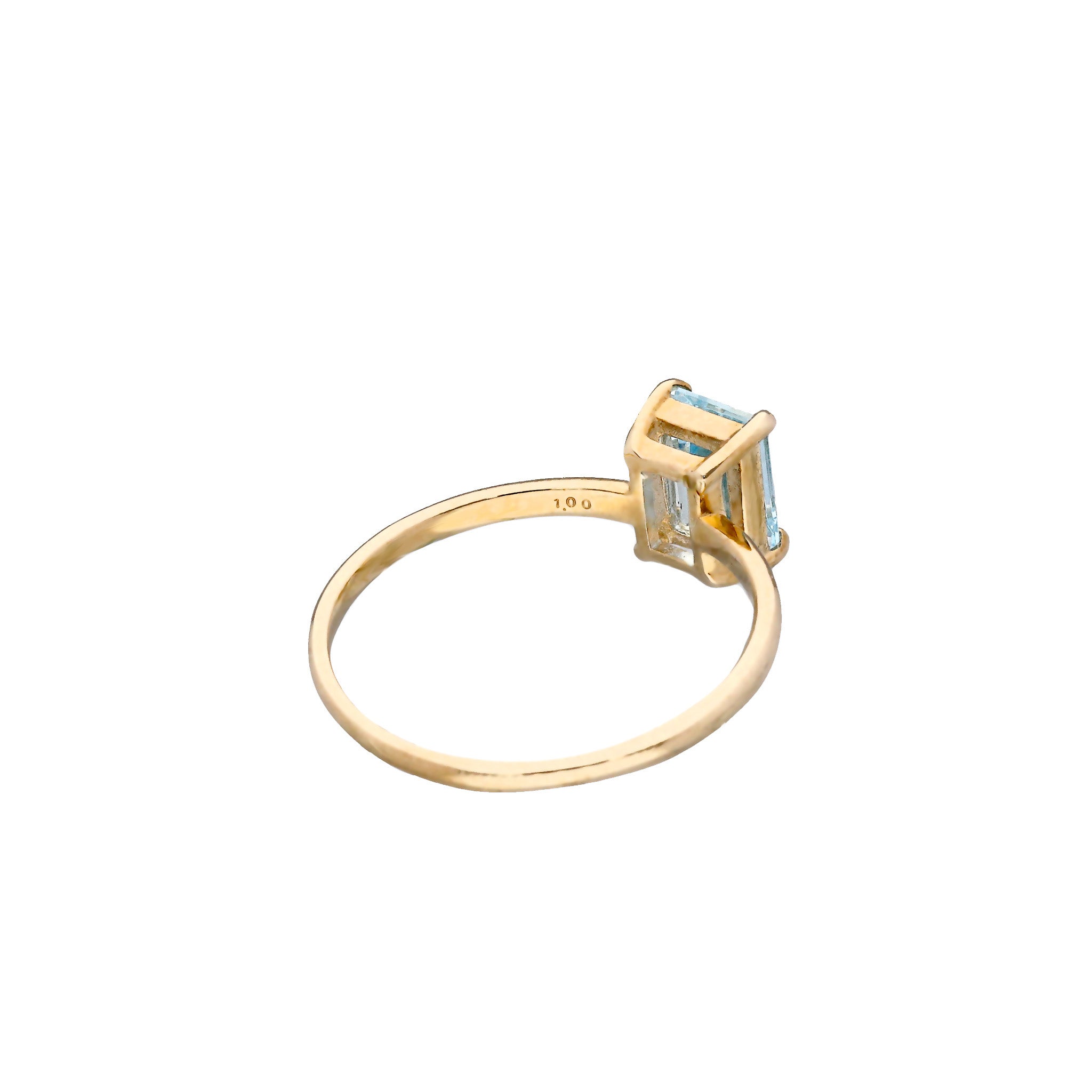 アクアマリン K18リング(3月誕生石)《26C20114》