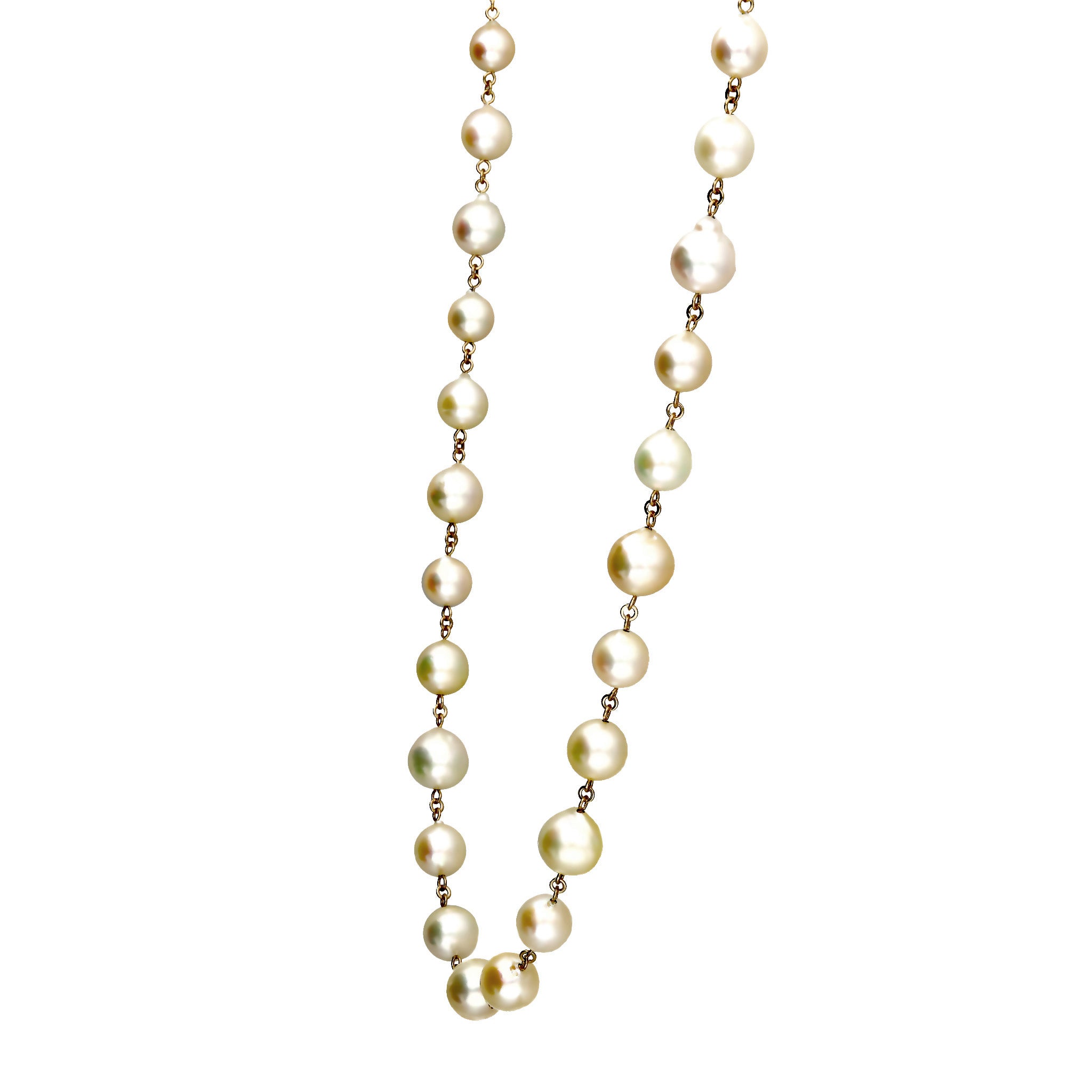 パール K14ネックレス(アコヤ真珠/7~8.5mm/バロック珠/6月誕生石)《26C20127》