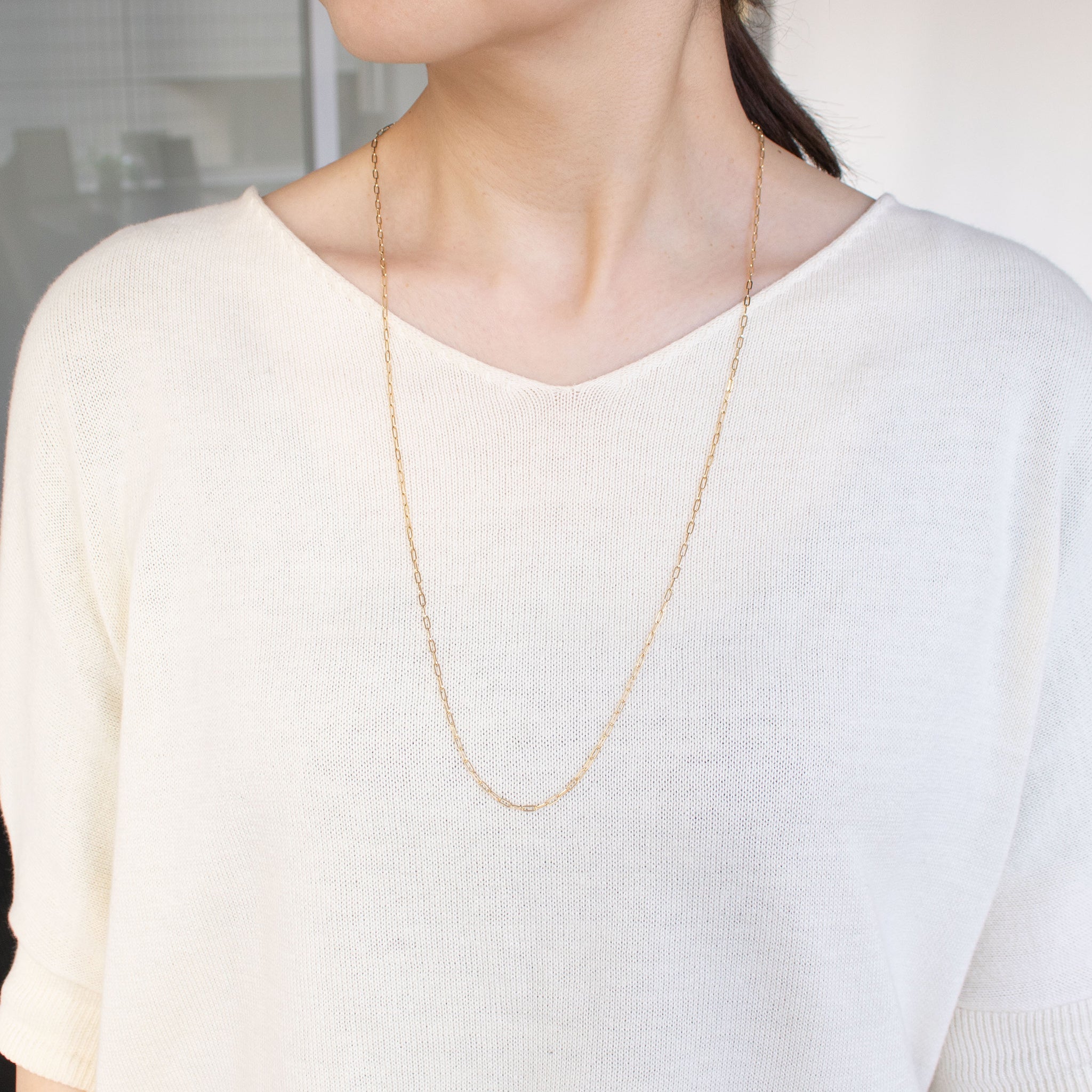 【限定5点】K18ネックレス(ロング/70cm)《26C20129》